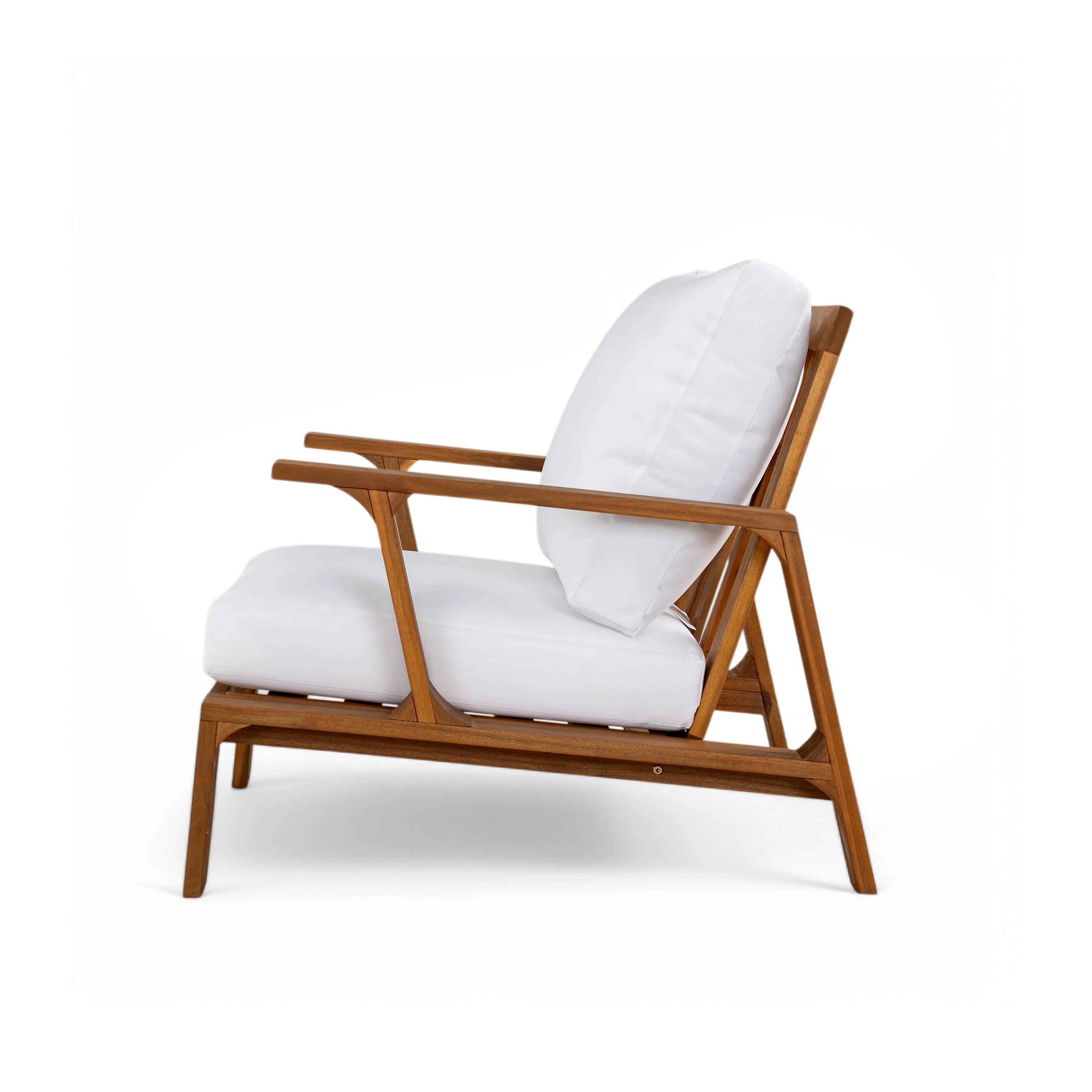 Acacia Wood Outdoor Sofa Set for 4 with Cushions and Coffee Table - Image 11