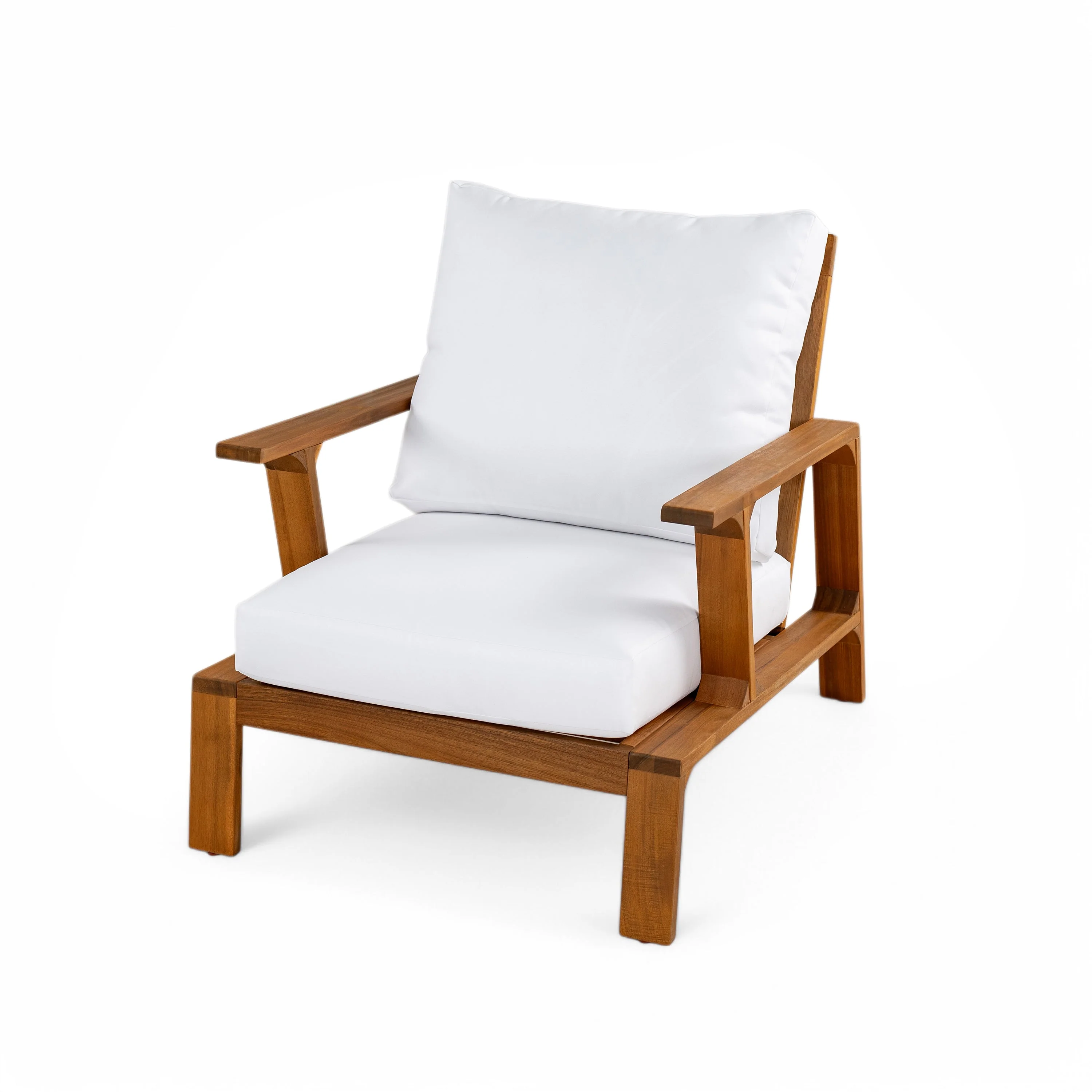 Acacia Wood Outdoor Sofa Set for 4 with Cushions and Coffee Table - Image 12