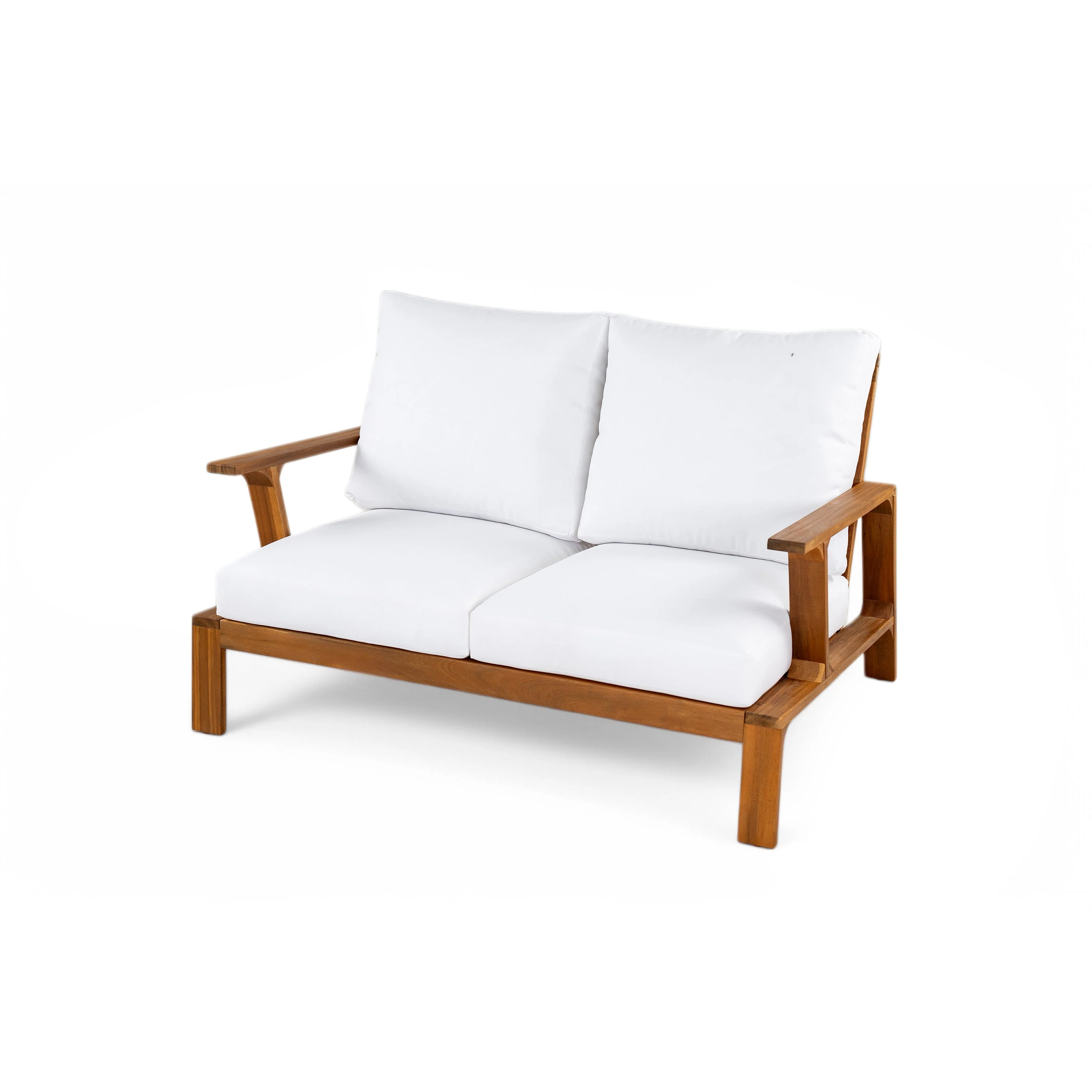 Acacia Wood Outdoor Sofa Set for 4 with Cushions and Coffee Table - Image 14