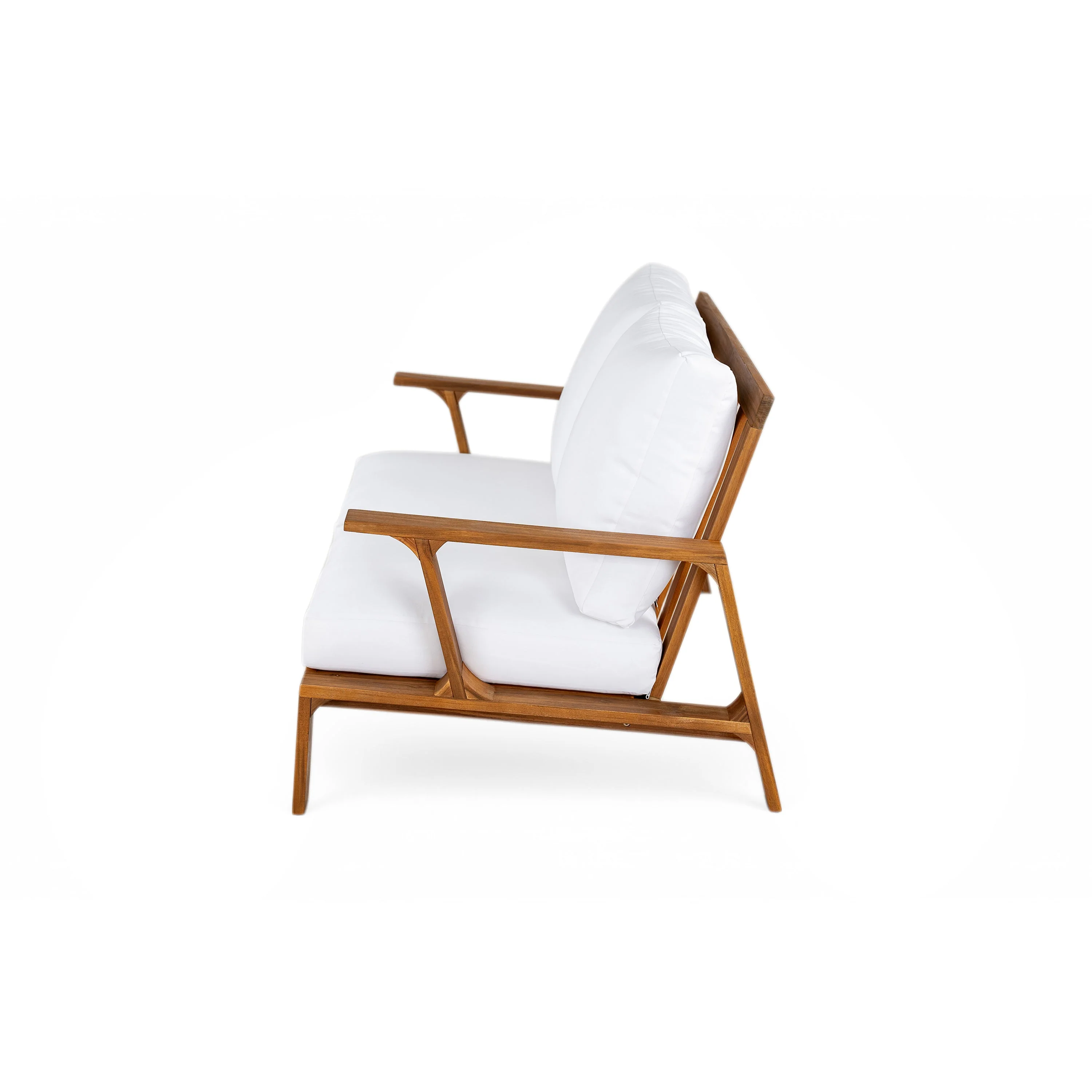 Acacia Wood Outdoor Sofa Set for 4 with Cushions and Coffee Table - Image 15