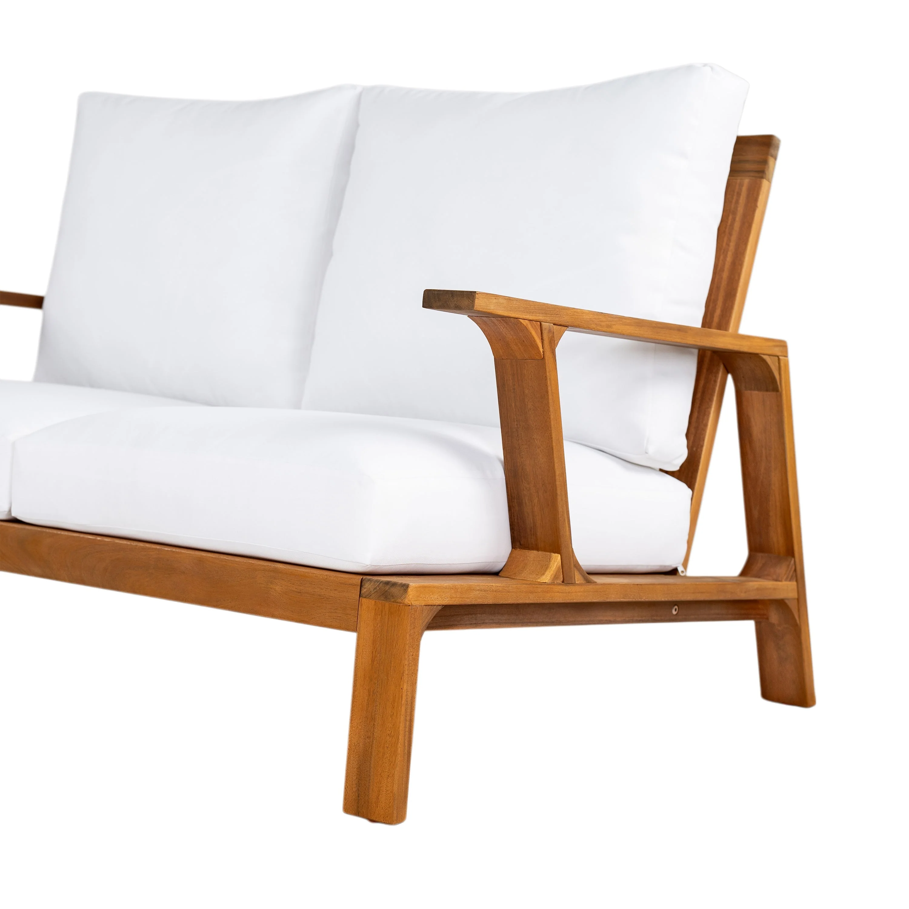 Acacia Wood Outdoor Sofa Set for 4 with Cushions and Coffee Table - Image 31