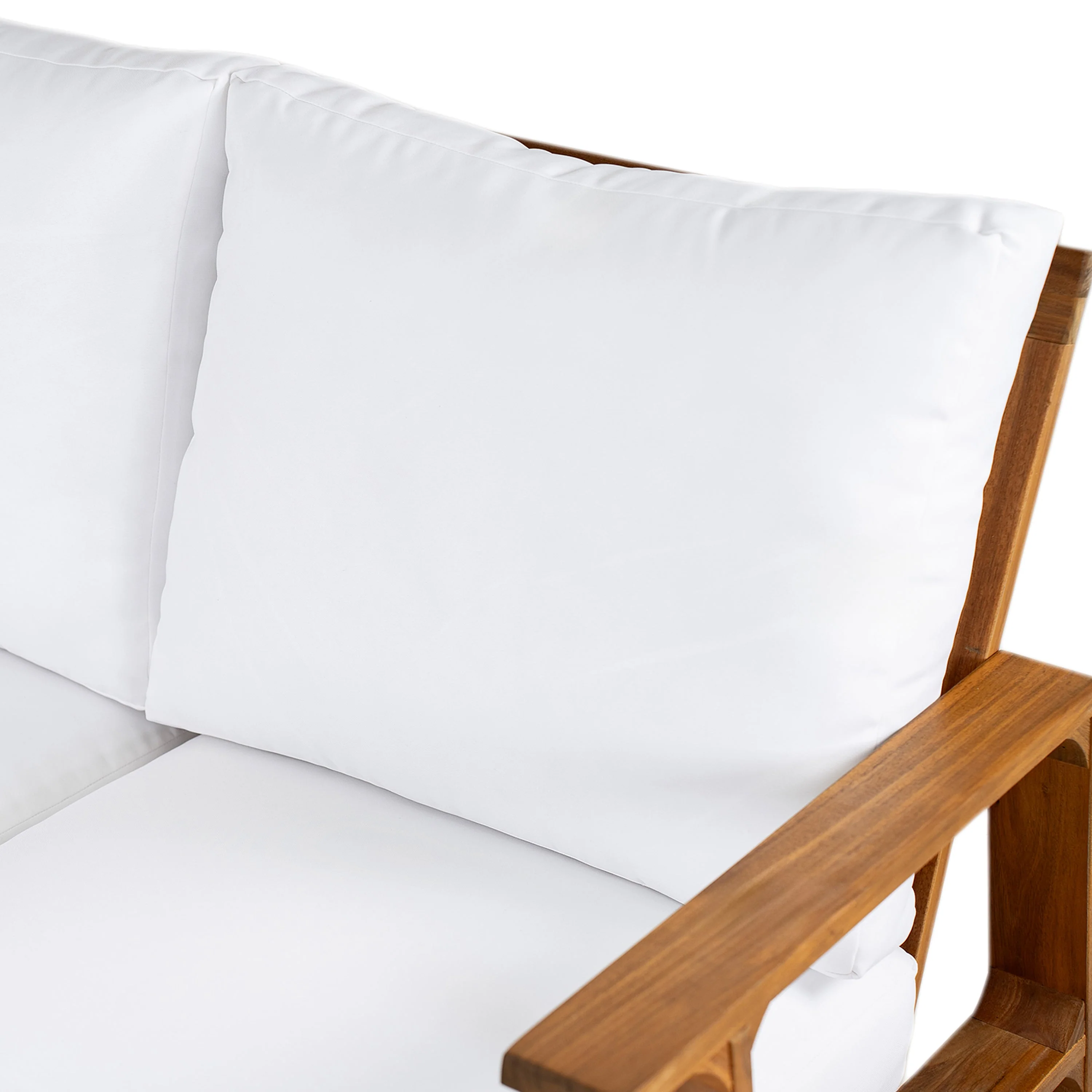 Acacia Wood Outdoor Sofa Set for 4 with Cushions and Coffee Table - Image 32