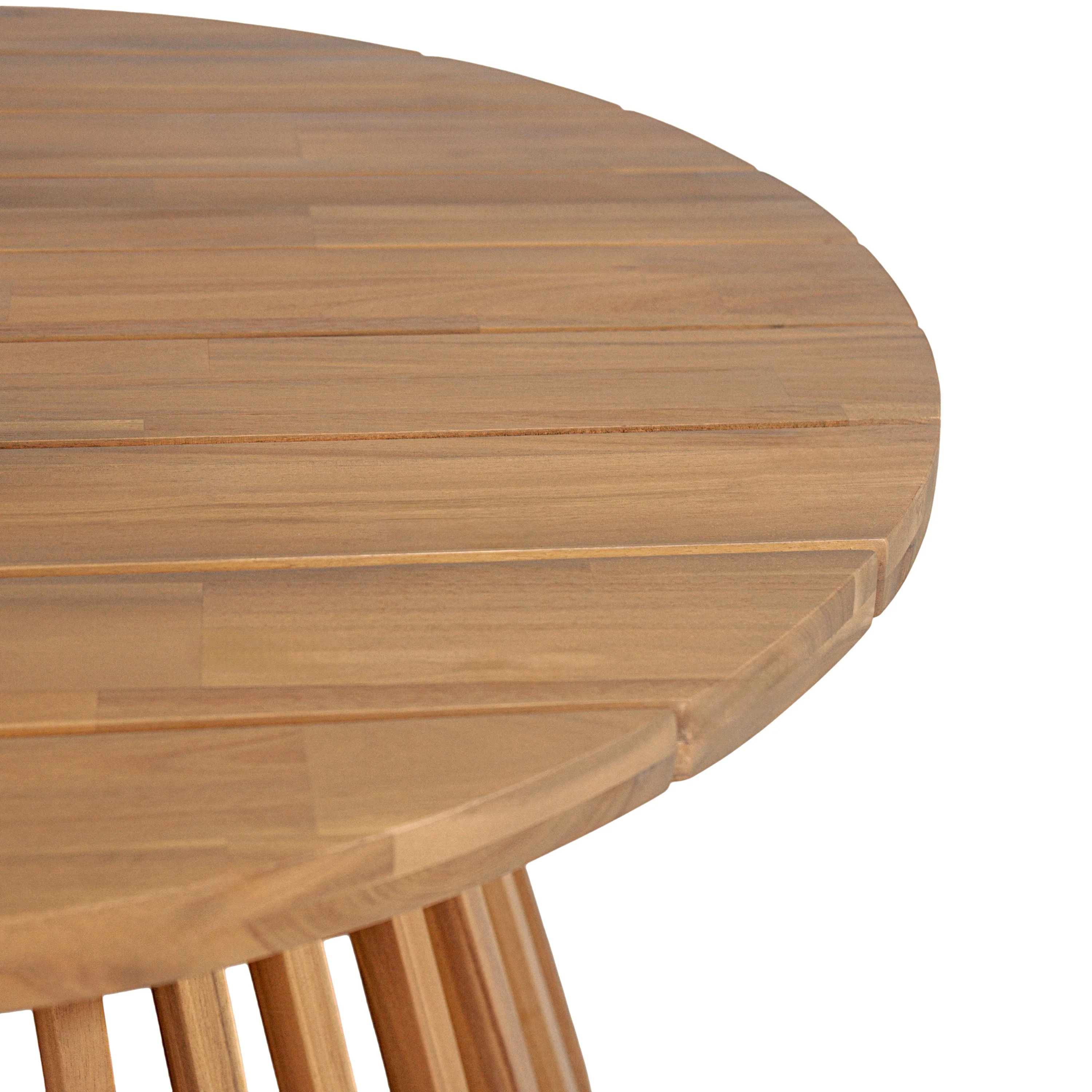 Acacia Wood Patio Coffee Table - Image 10