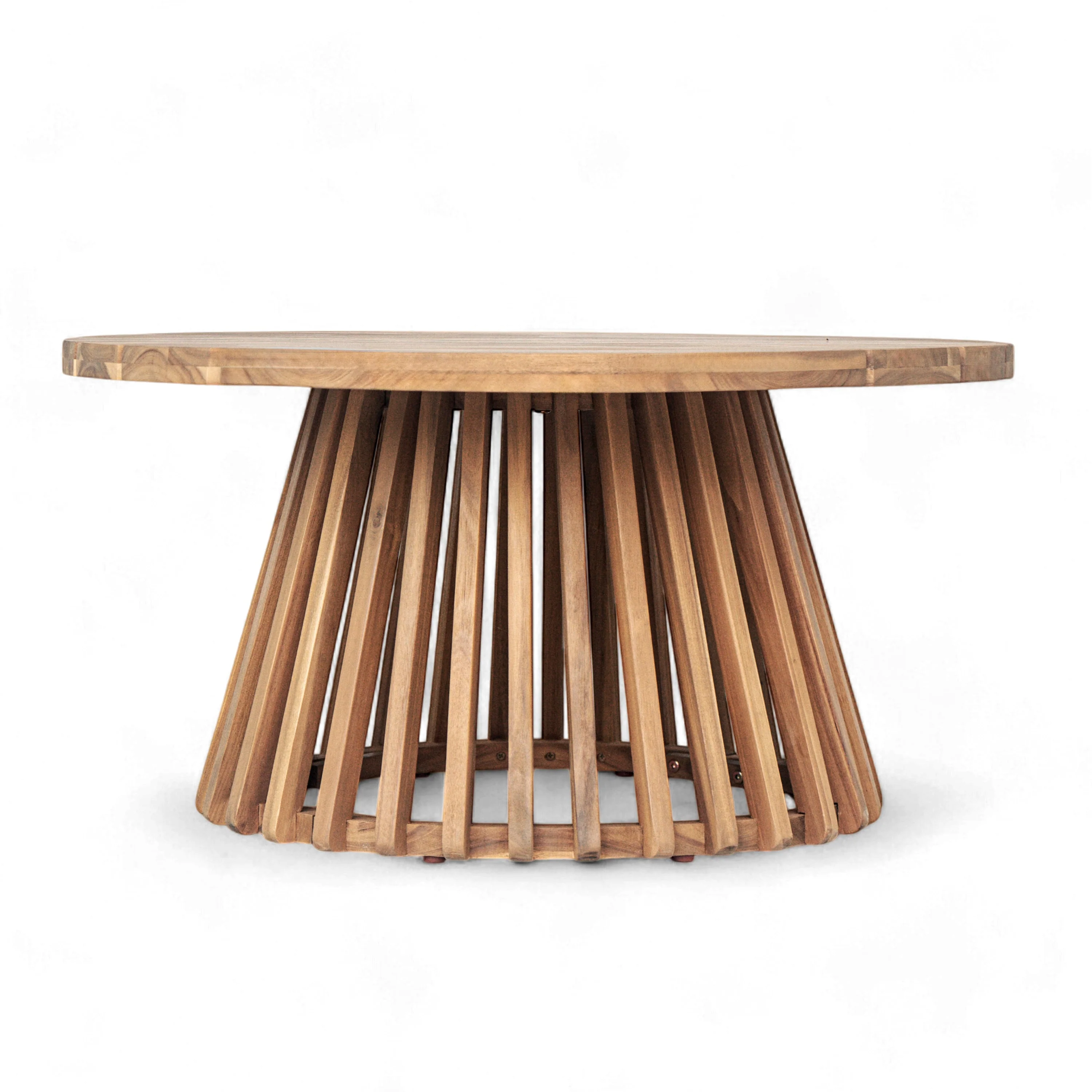 Acacia Wood Patio Coffee Table - Image 8
