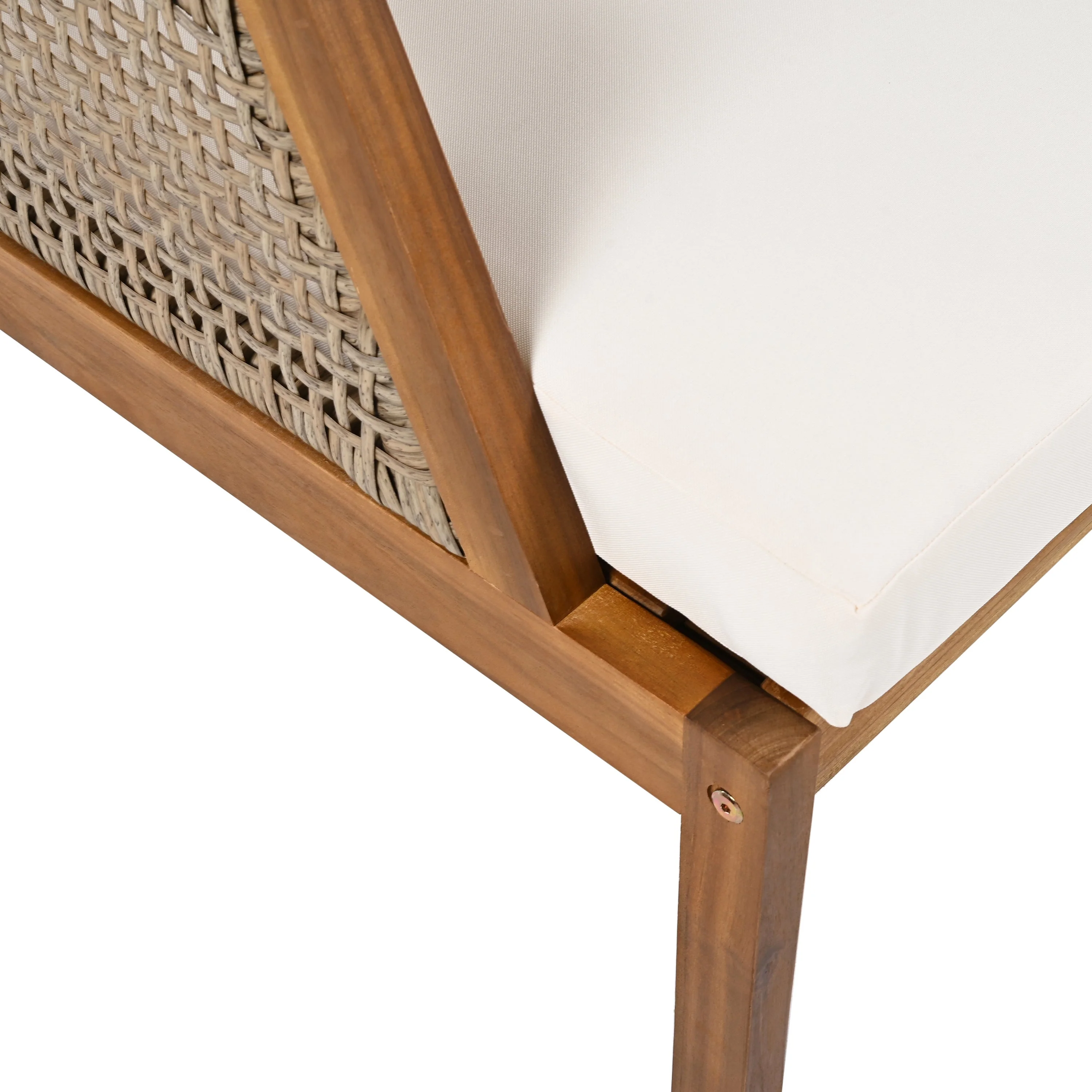 Acacia Wood Patio Furniture Club Chair - Image 15
