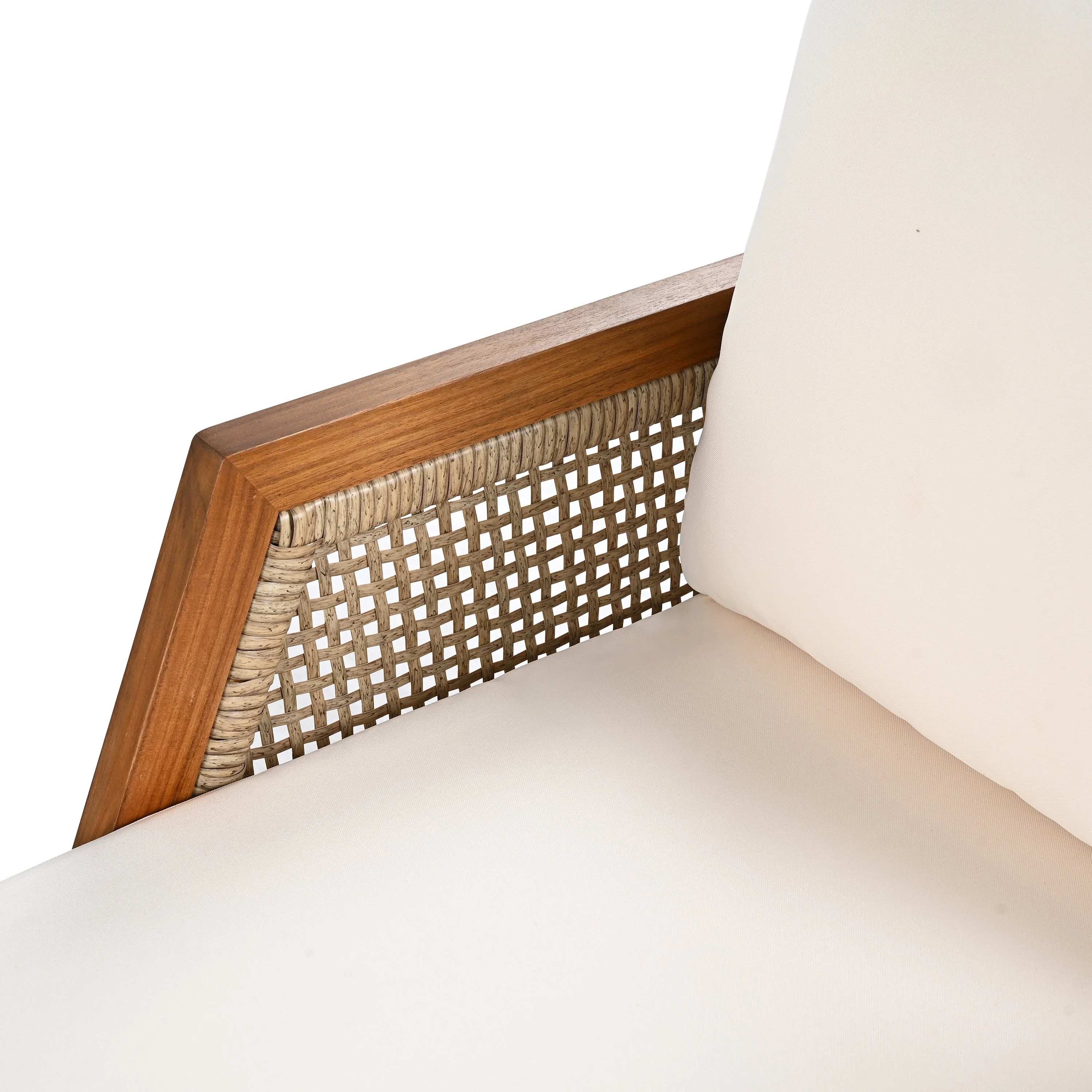 Acacia Wood Patio Furniture Club Chair - Image 16