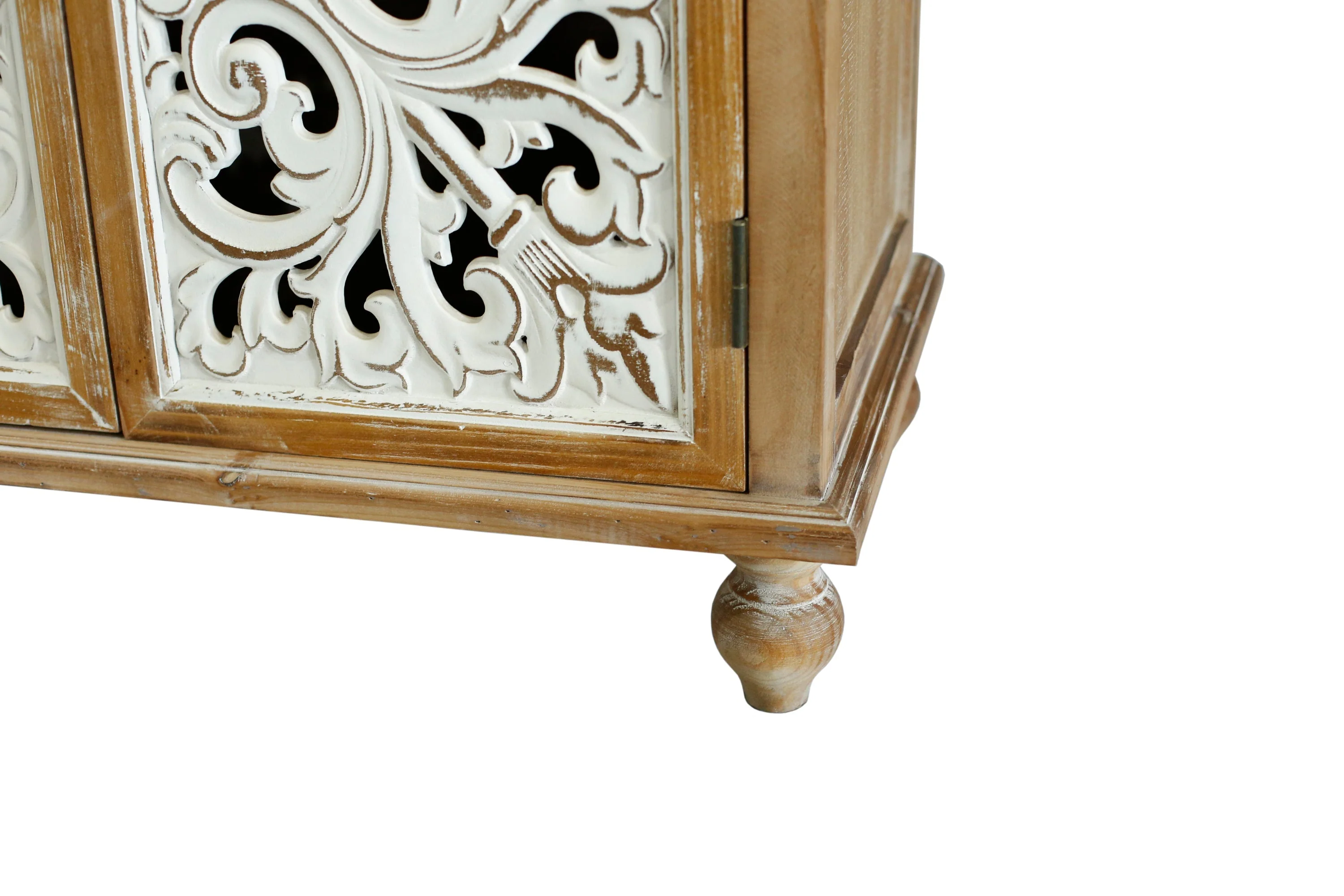 Accent Cabinet With 4 Doors Farmhouse Sideboard Buffet Cabinet - Image 13