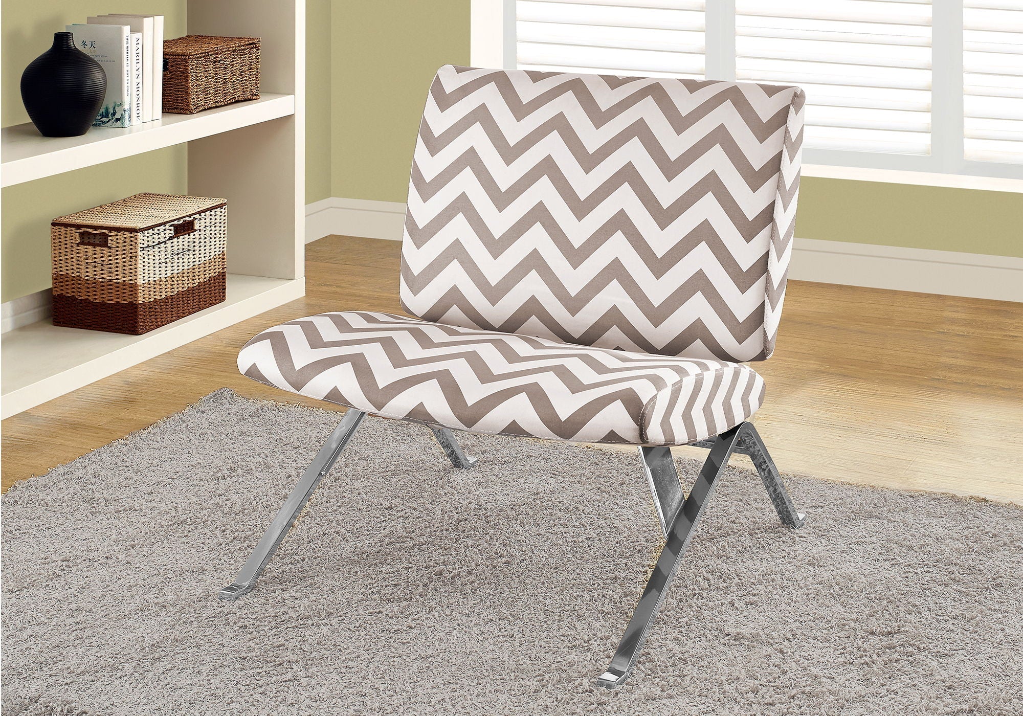 Accent Chair, Armless, Fabric, Living Room, Bedroom, Contemporary, Modern - Image 3