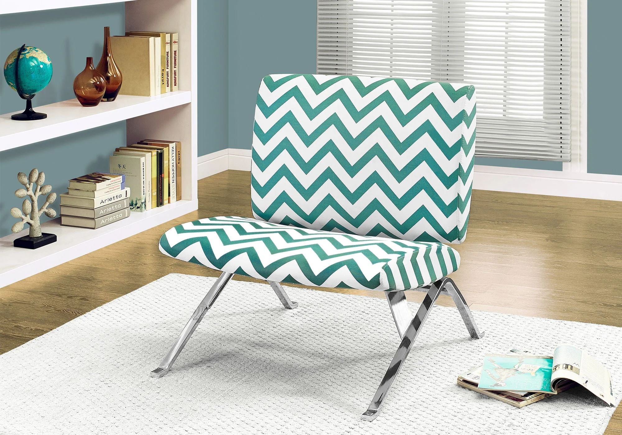 Accent Chair, Armless, Fabric, Living Room, Bedroom, Contemporary, Modern - Image 7