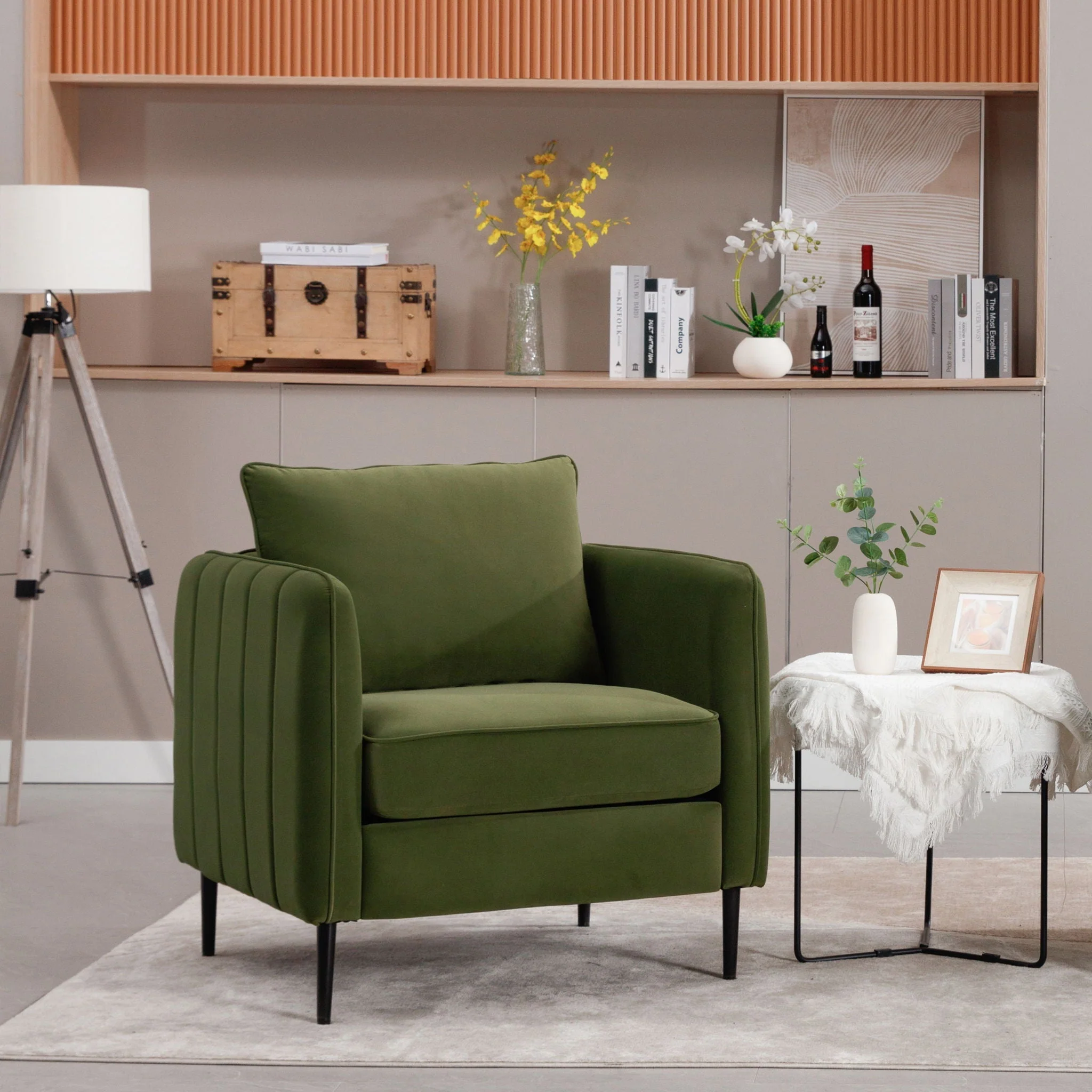 Accent Chair With Pillow For Living Room - Image 4