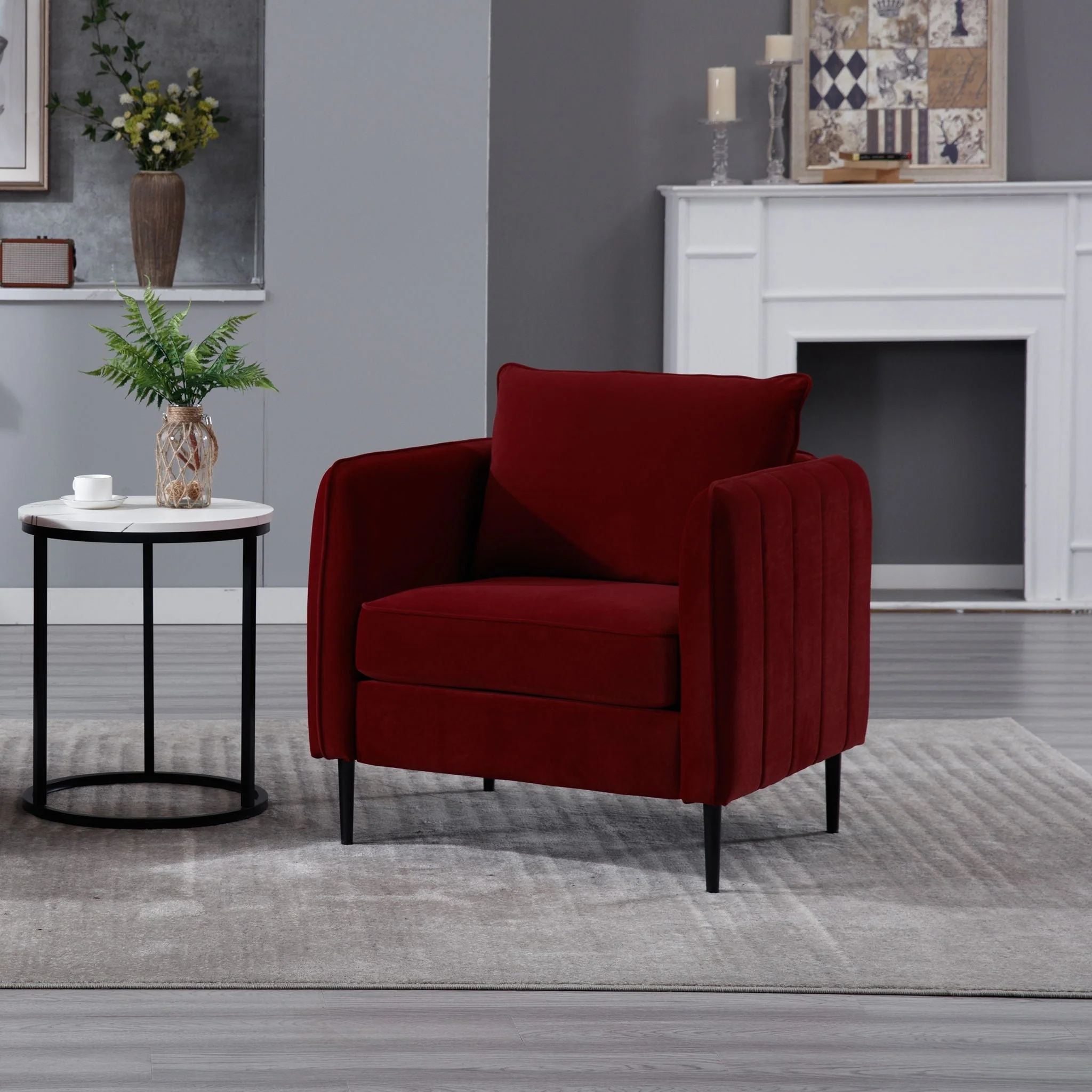 Accent Chair With Pillow For Living Room - Image 5