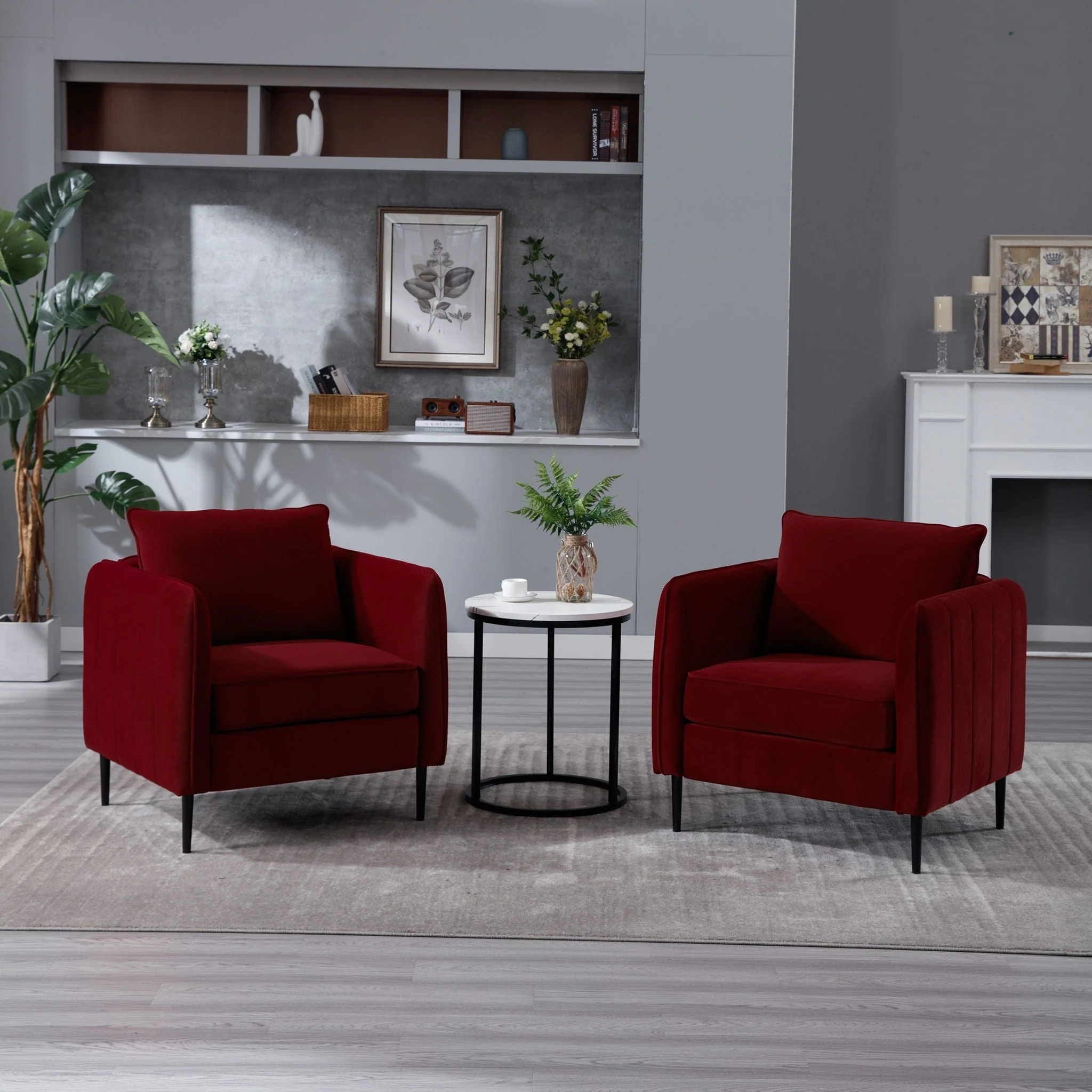 Accent Chair With Pillow For Living Room - Image 8