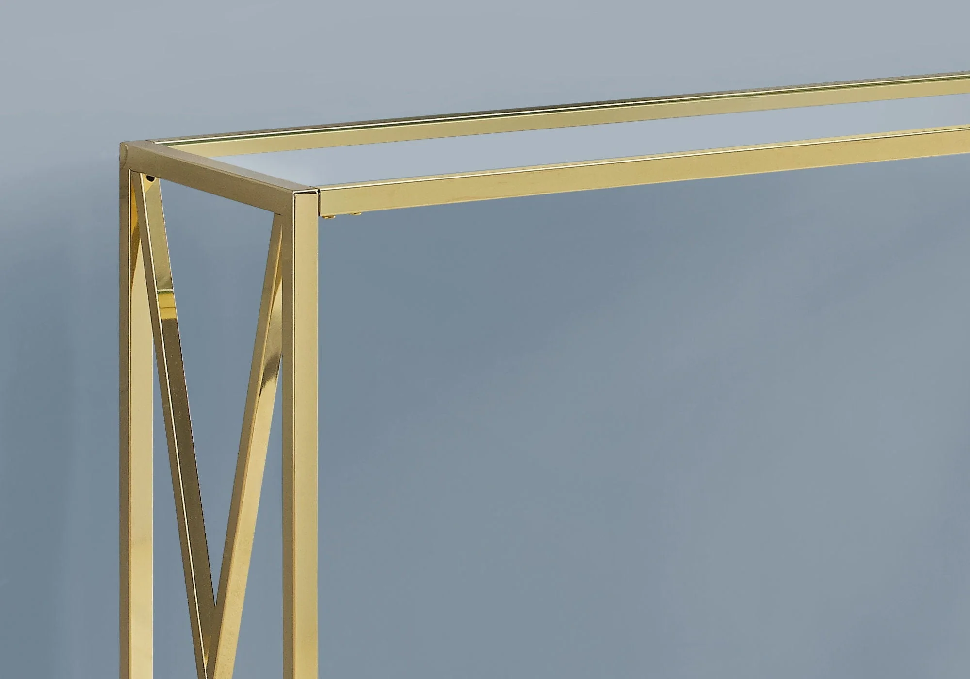Accent Console Table For Entryway, Contemporary & Modern - Gold - Image 3