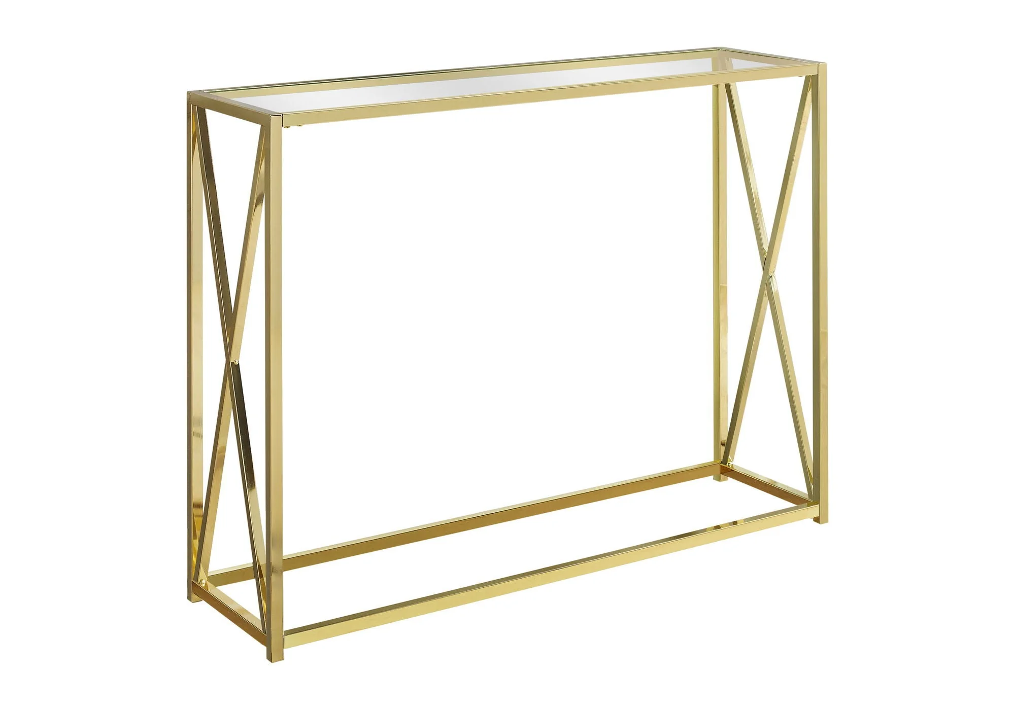 Accent Console Table For Entryway, Contemporary & Modern - Gold - Image 4