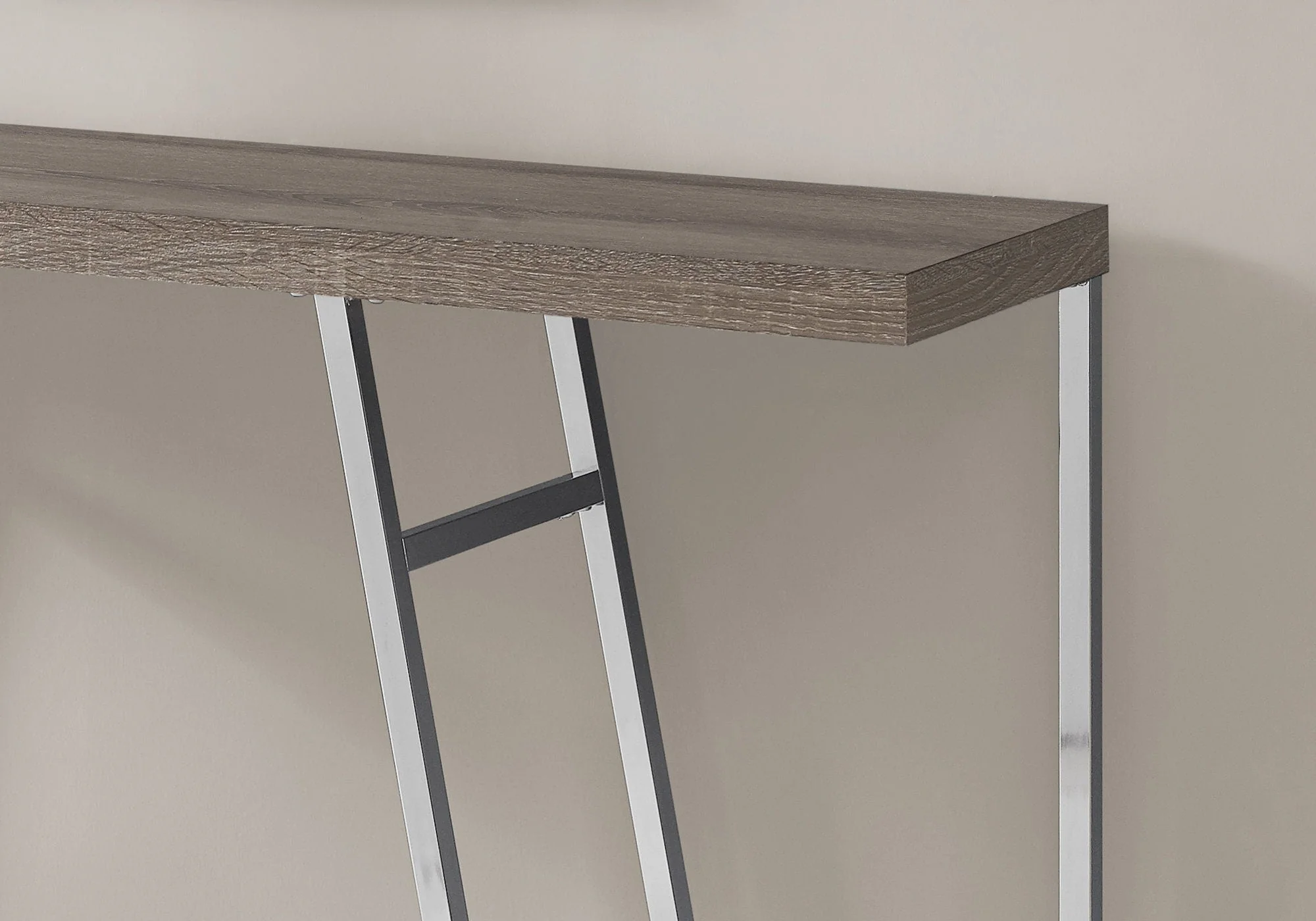Accent Console Table For Entryway, Durable Construction - Taupe - Image 4