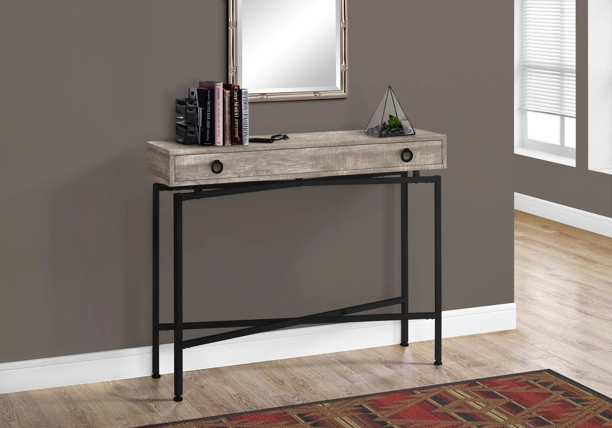 Accent Console Table For Entryway, Functional Storage Drawer - Image 8