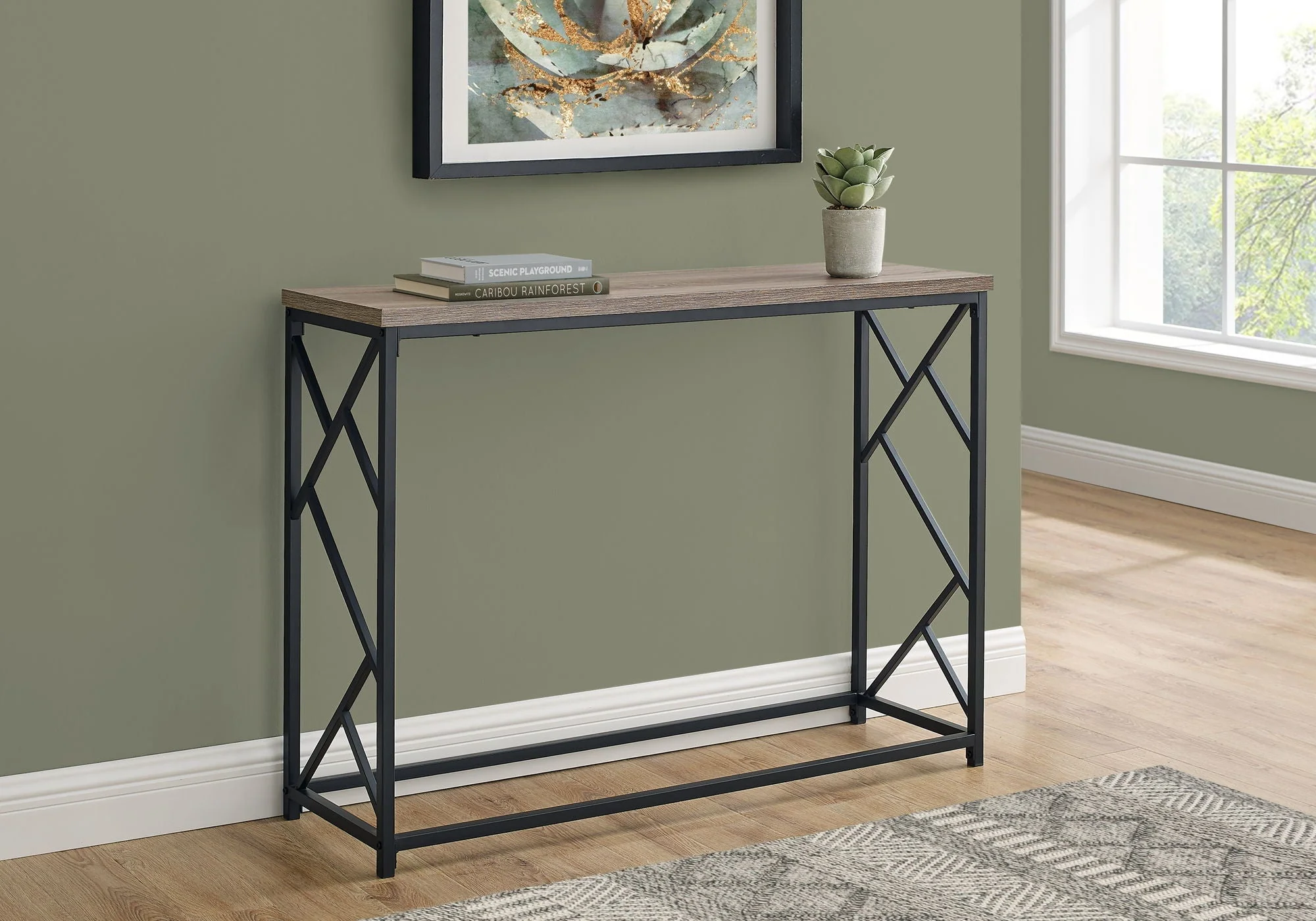 Accent Console Table For Entryway, Modern Design - Image 3