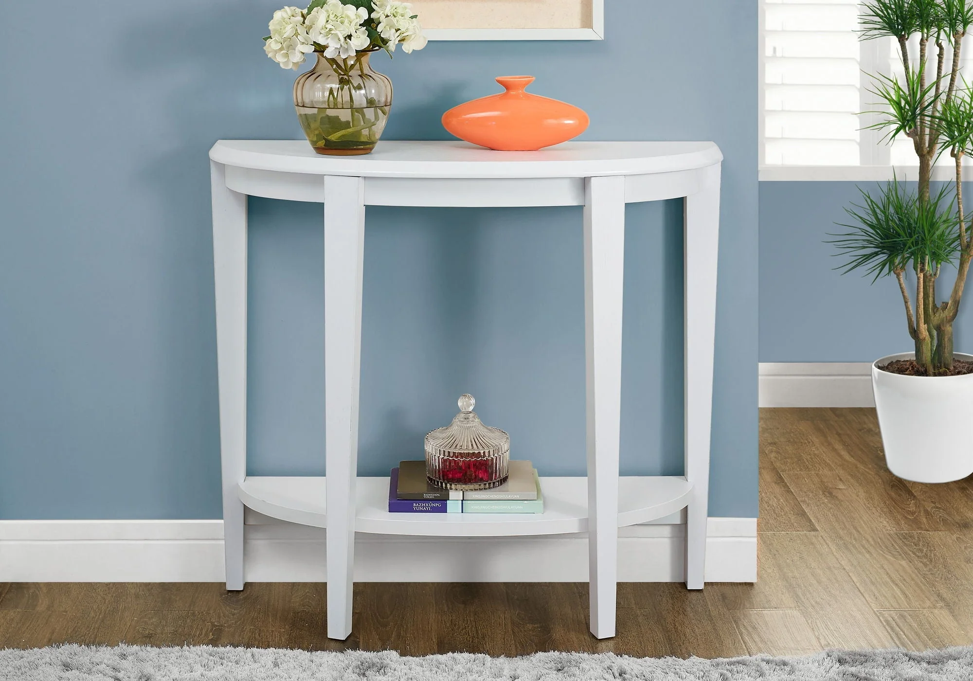 Accent Console Table For Entryway, Space-Saving Profile - Image 7