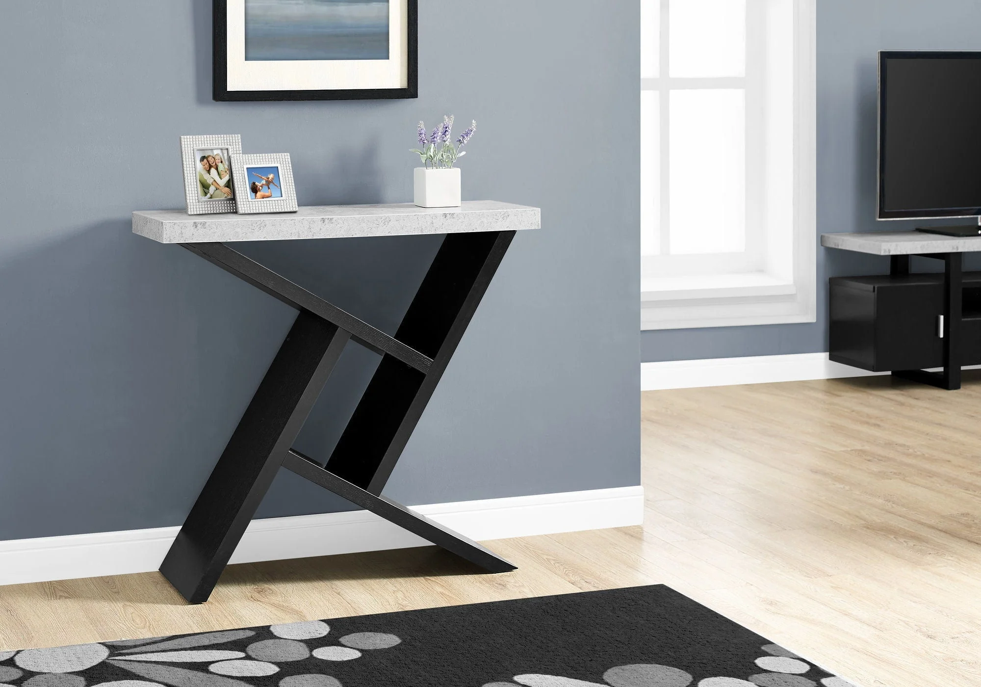 Accent Console Table For Entryway, Spacious Table Top, Contemporary & Modern - Image 4