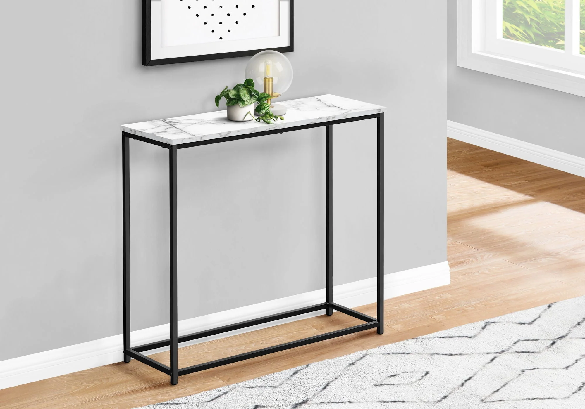 Accent Console Table For Entryway, Stable Support, Contemporary & Modern - Image 11