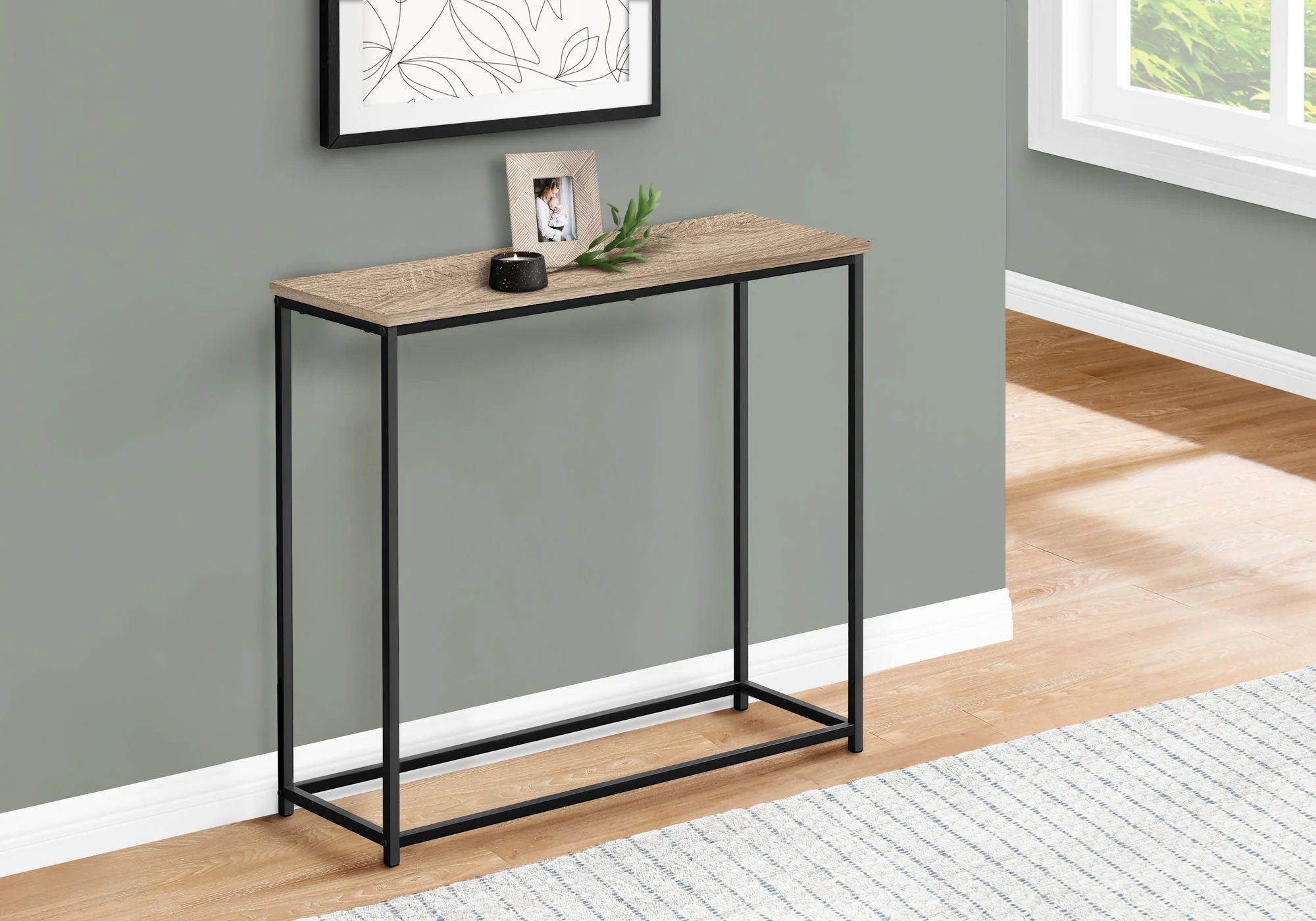 Accent Console Table For Entryway, Stable Support, Contemporary & Modern - Image 2