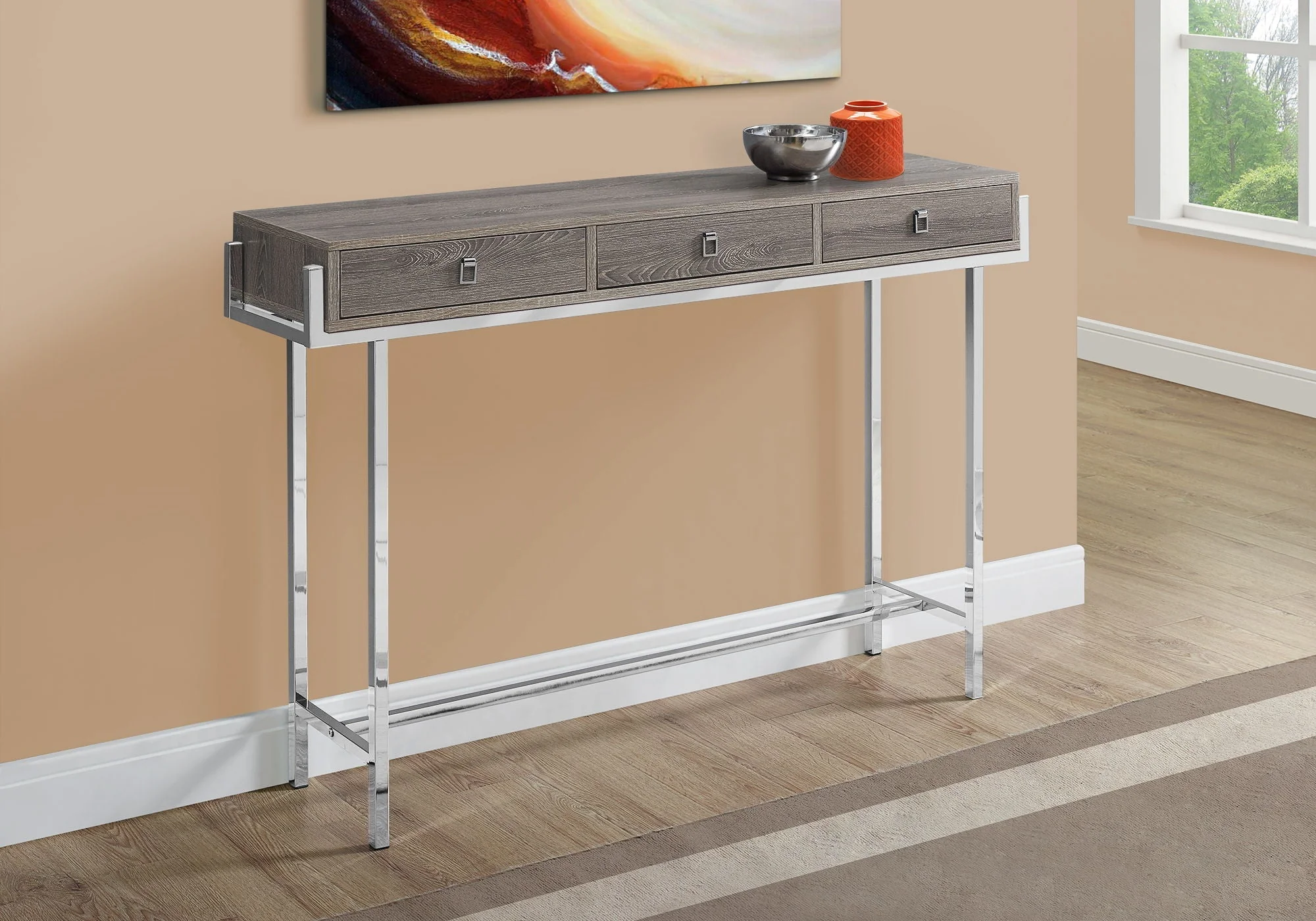 Accent Console Table For Entryway, Storage Drawer, Contemporary & Modern - Image 8