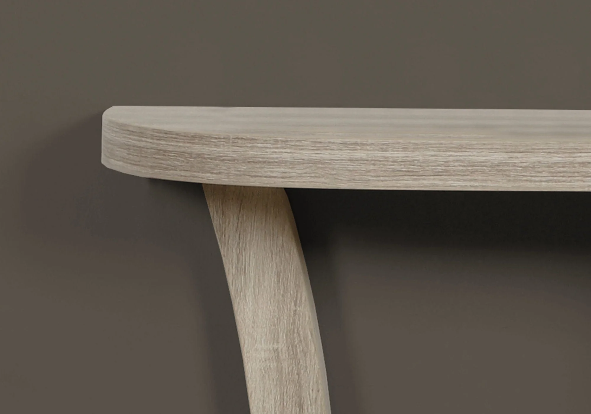 Accent Console Table For Entryway, Stylish - Taupe - Image 2