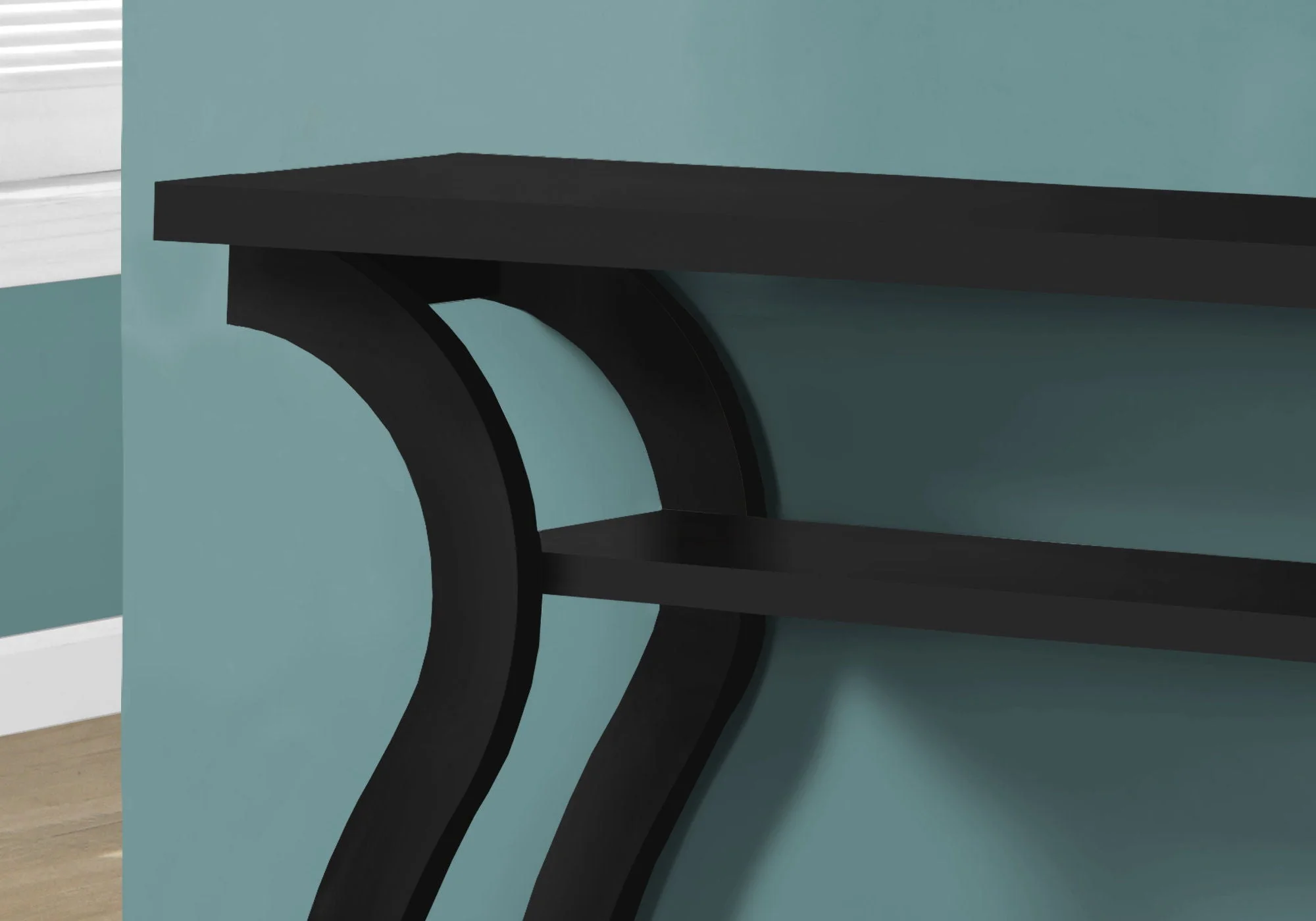 Accent Console Table For Entryway, Unique Curved Design - Image 10
