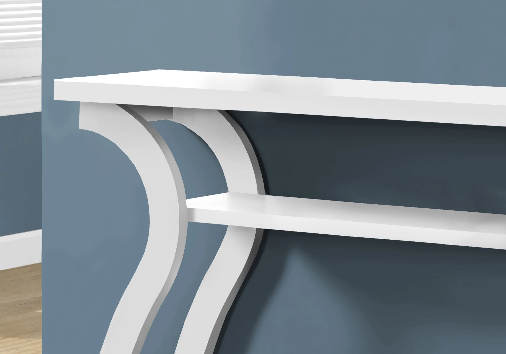 Accent Console Table For Entryway, Unique Curved Design - Image 6
