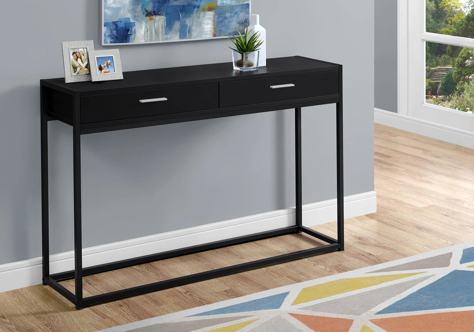 Accent Console Table for Entryway with Storage Drawers – Contemporary & Modern - Image 10