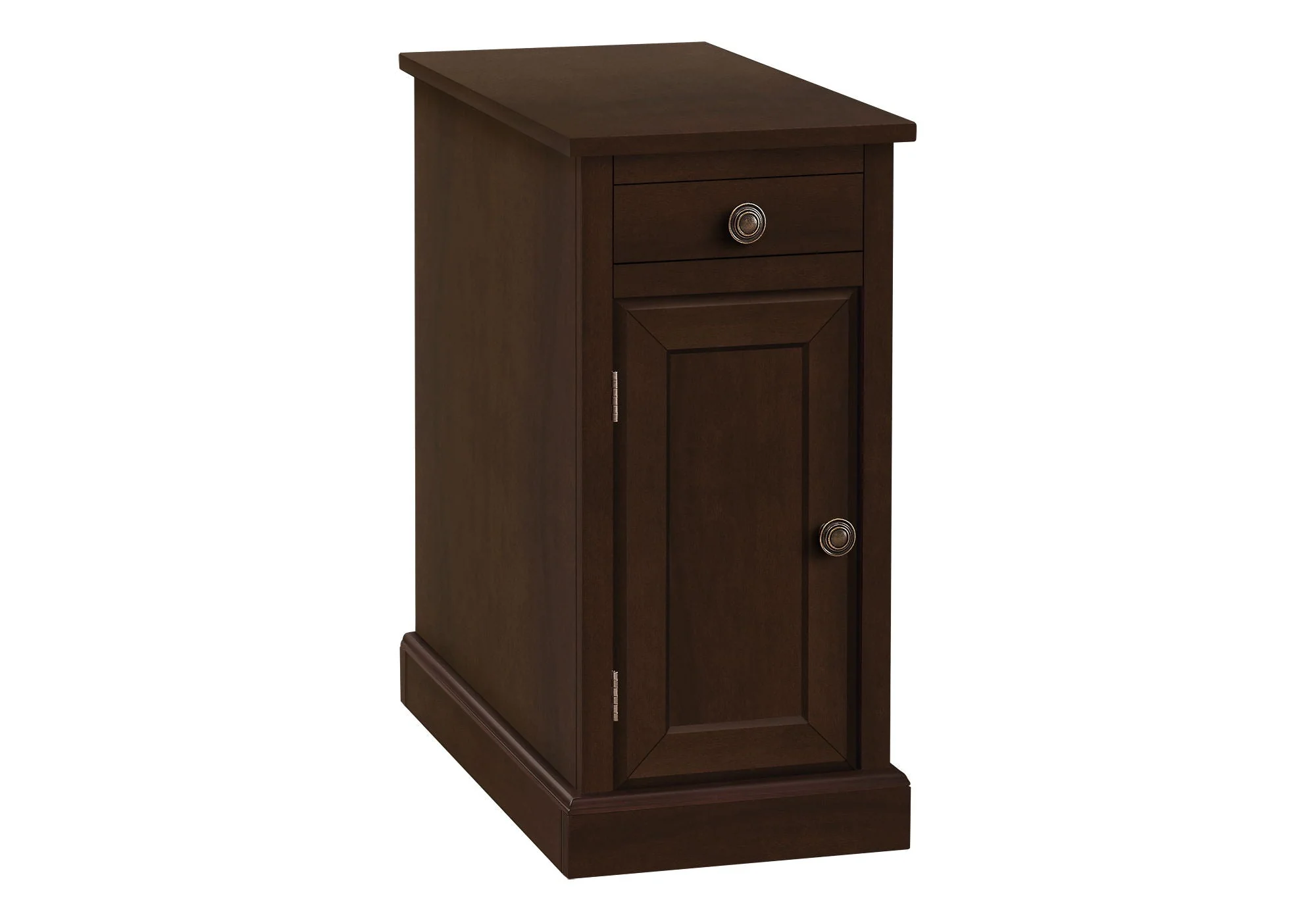 Accent End Table, Storage Drawer, Versatile Design - Espresso - Image 2