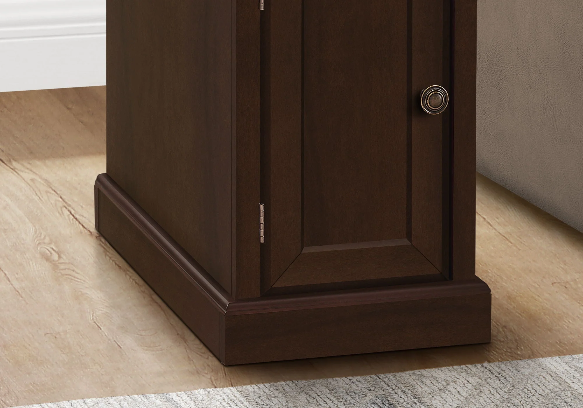 Accent End Table, Storage Drawer, Versatile Design - Espresso - Image 3
