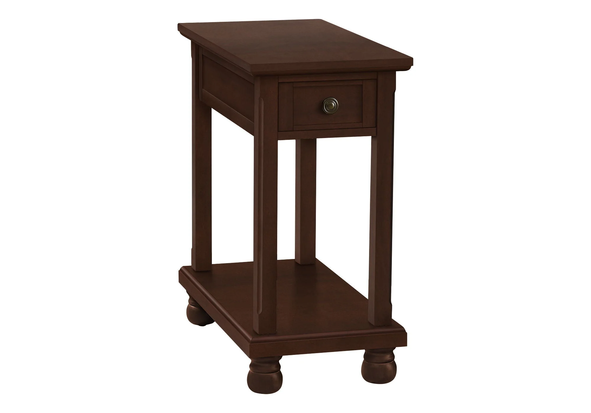 Accent End Table with Storage Drawer in Espresso Finish - Image 3