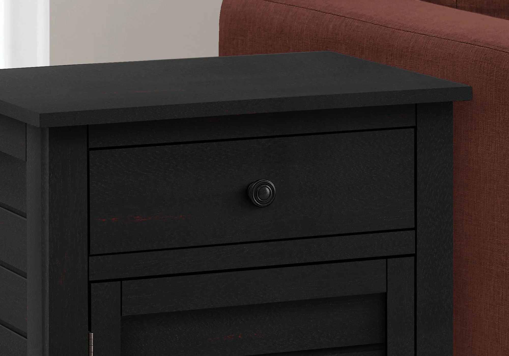 Accent Nightstand, Storage Drawer, Transitional - Image 8