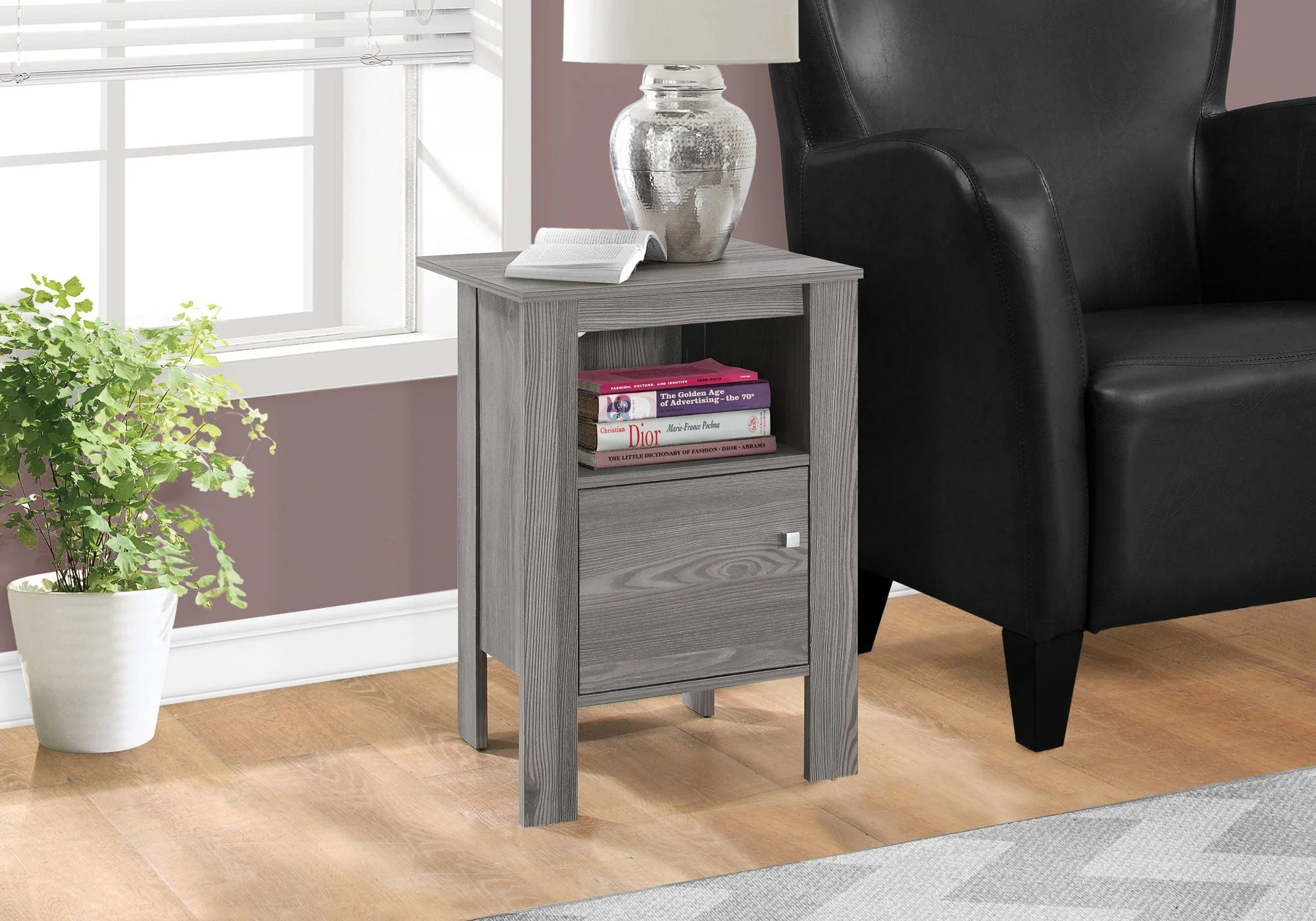 Accent Nightstands with Storage and Transitional Style - Image 2