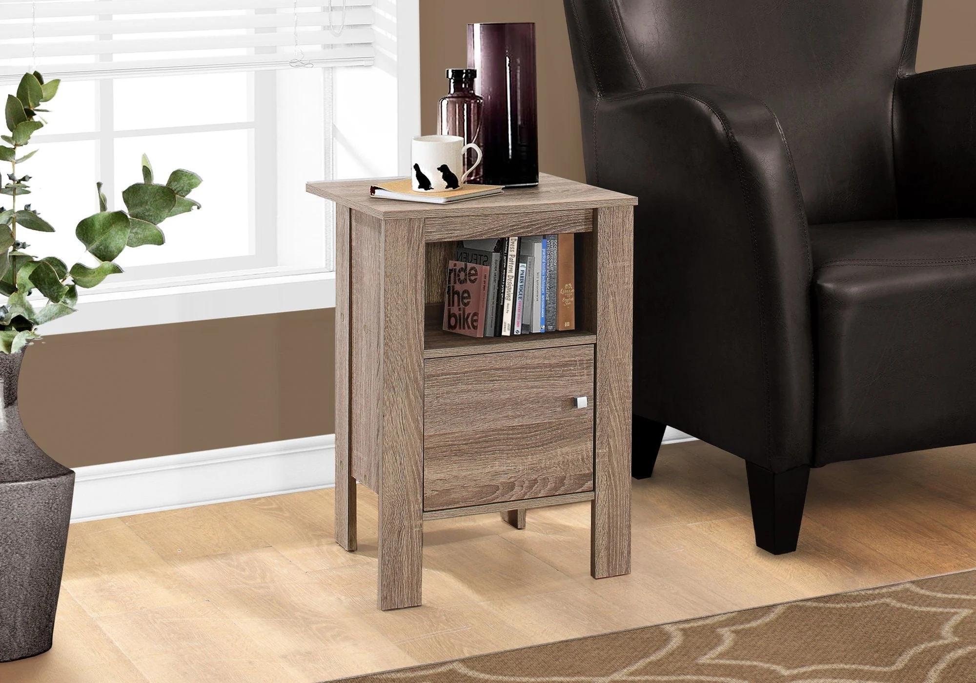 Accent Nightstands with Storage and Transitional Style - Image 4