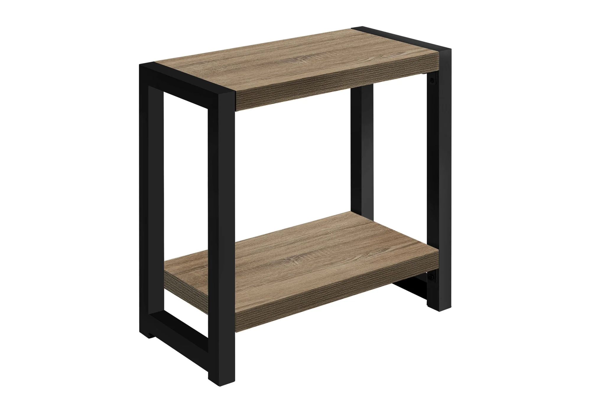 Accent Side Table, Narrow, Small, 2 Tier, Contemporary and Modern - Image 3