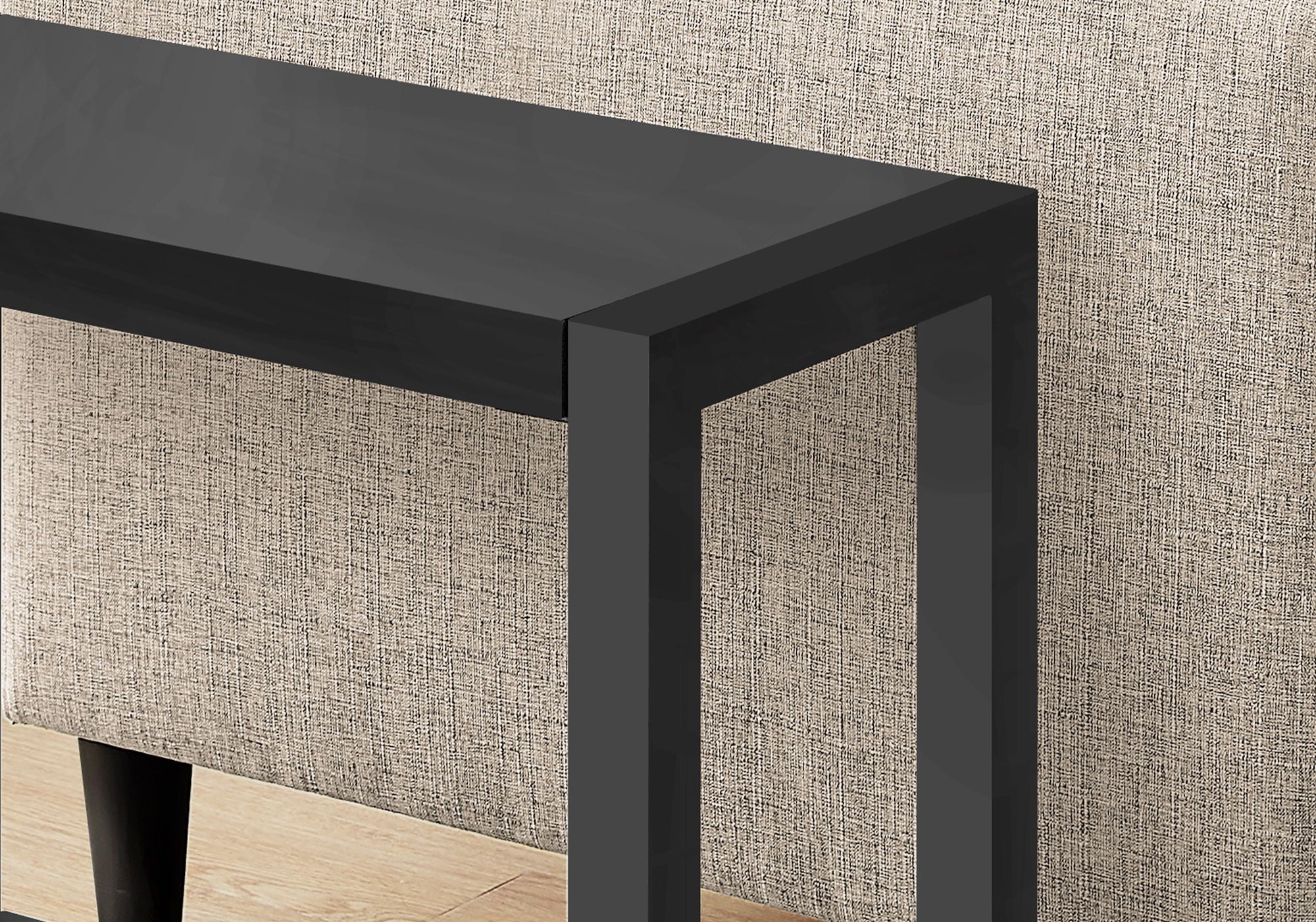 Accent Side Table, Narrow, Small, 2 Tier, Contemporary and Modern - Image 4