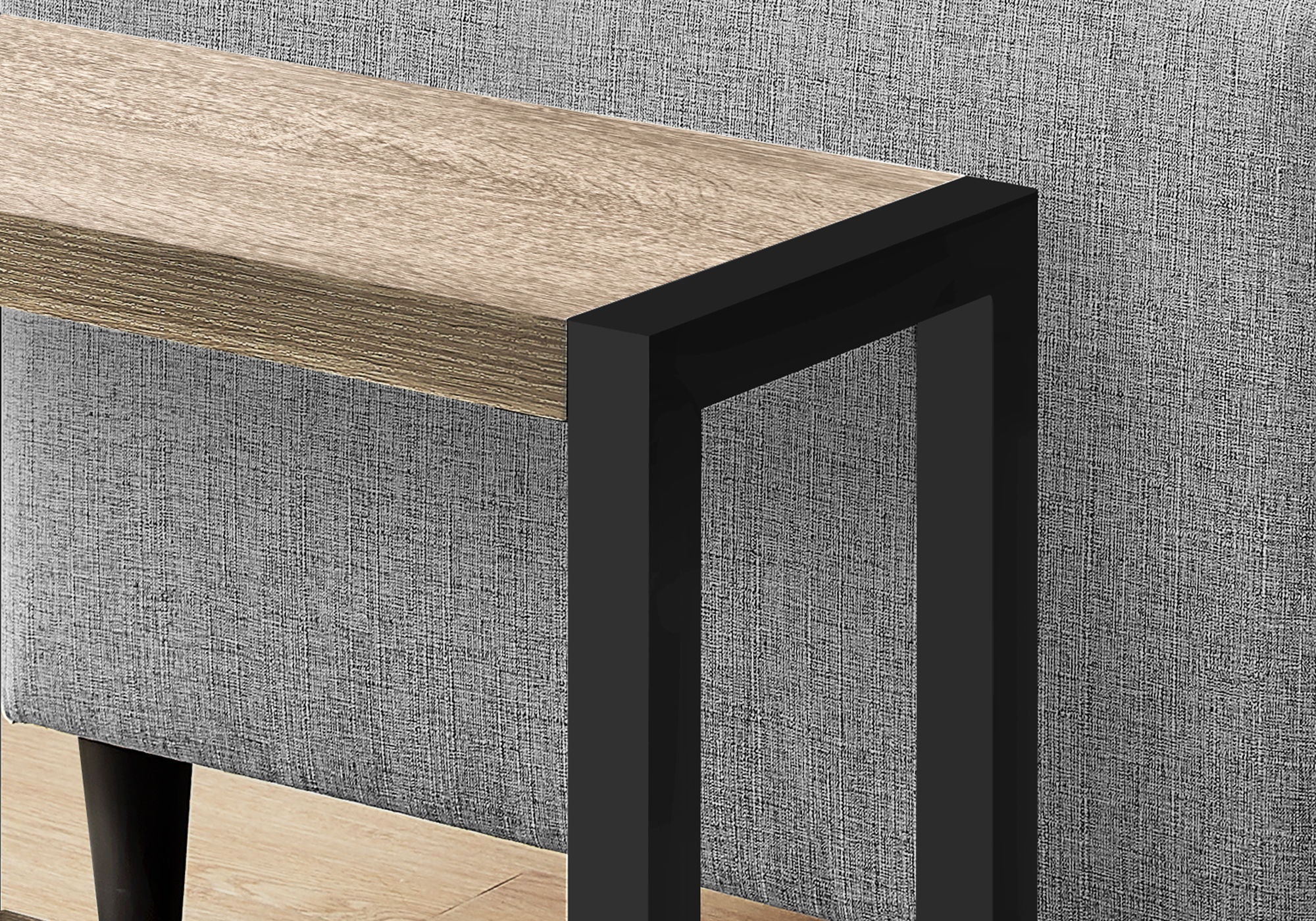 Accent Side Table, Narrow, Small, 2 Tier, Contemporary and Modern - Image 9