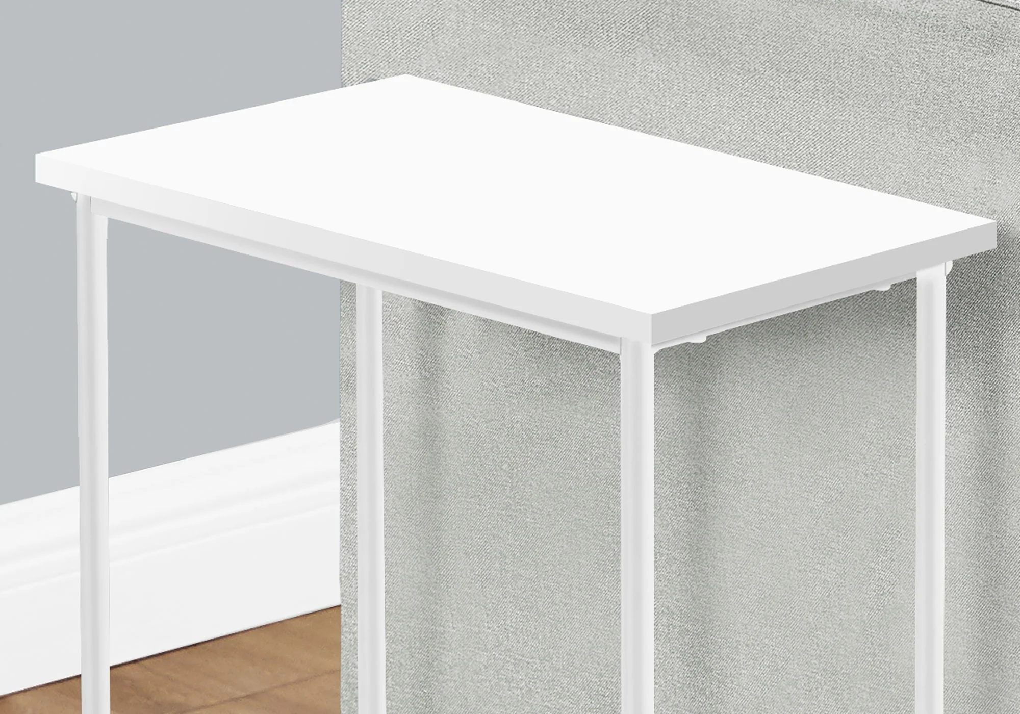 Accent Side Table, Narrow, Small, 2 Tier, Contemporary & Modern - Image 4