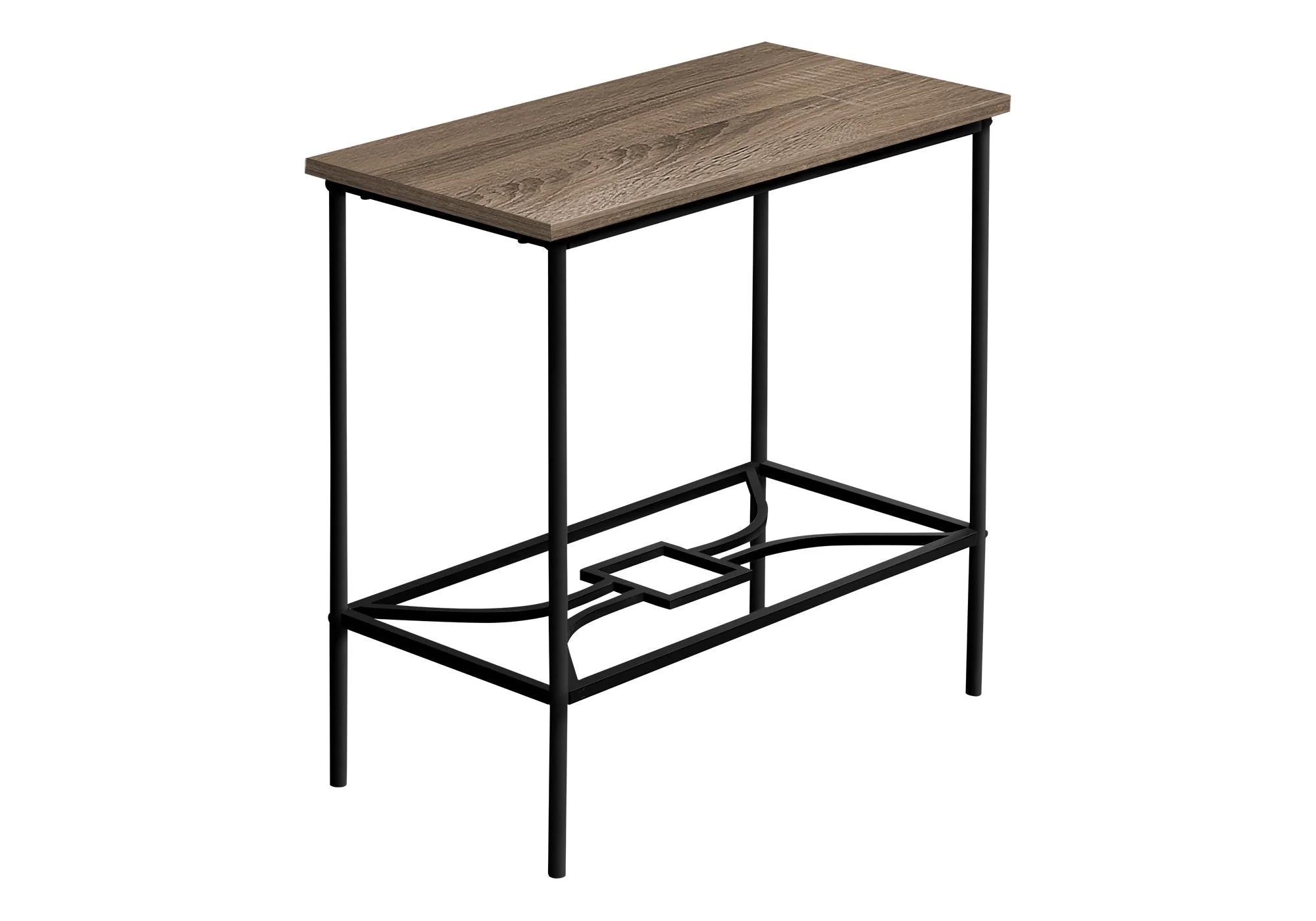 Accent Side Table, Narrow, Small, 2 Tier, Elegant Design - Image 3