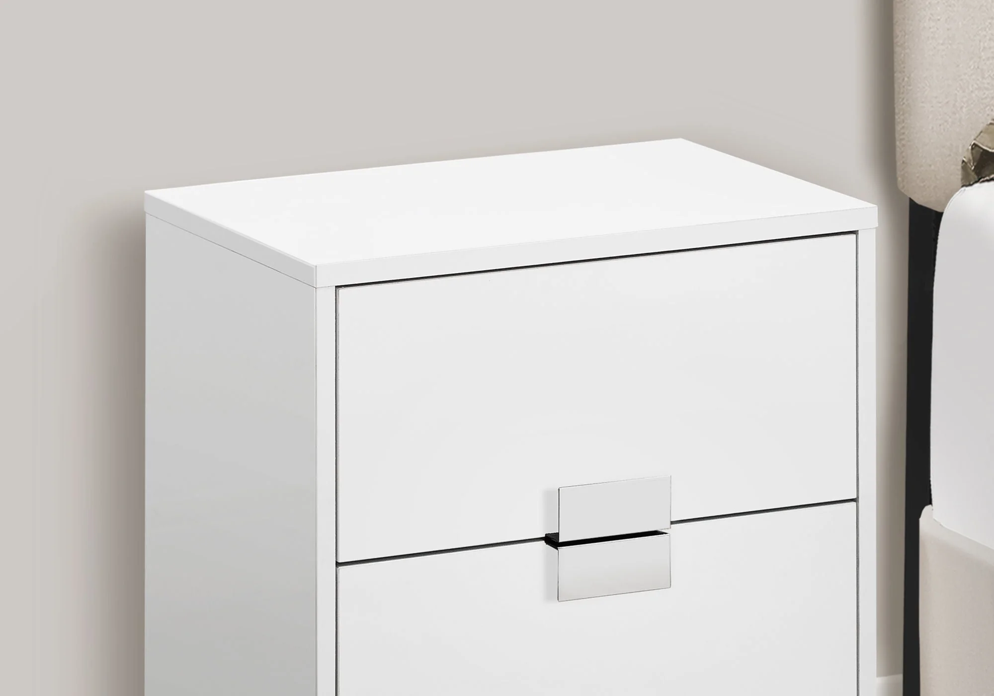 Accent Side Table, Storage Drawer, Modern Design - Image 4