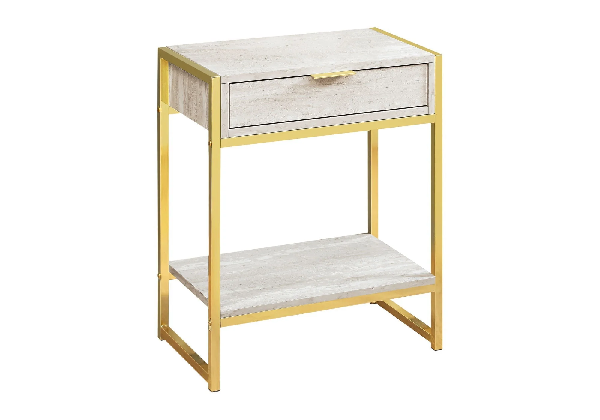 Accent Side Table, Storage Drawer, Spacious Tabletop - Image 6