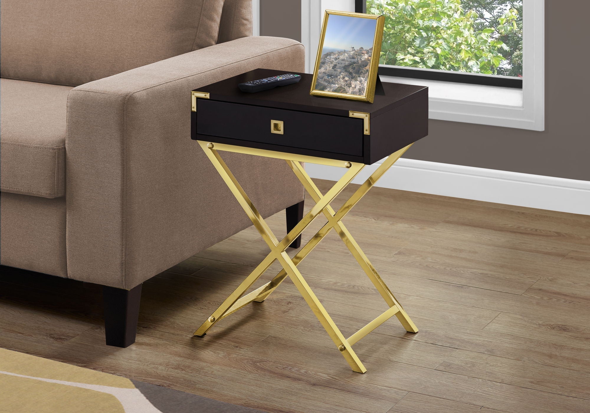 Accent Side Table, Storage Drawer, Stylish Design Contemporary & Modern - Image 3