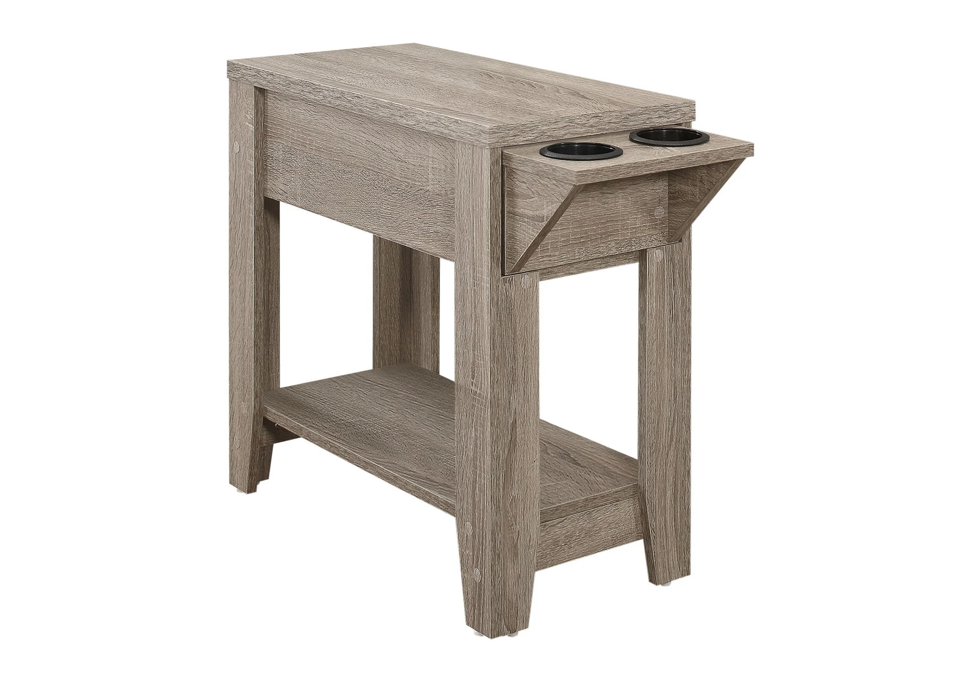 Accent Side Table, Storage, Lamp, Transitional Space-Saving Design - Image 8