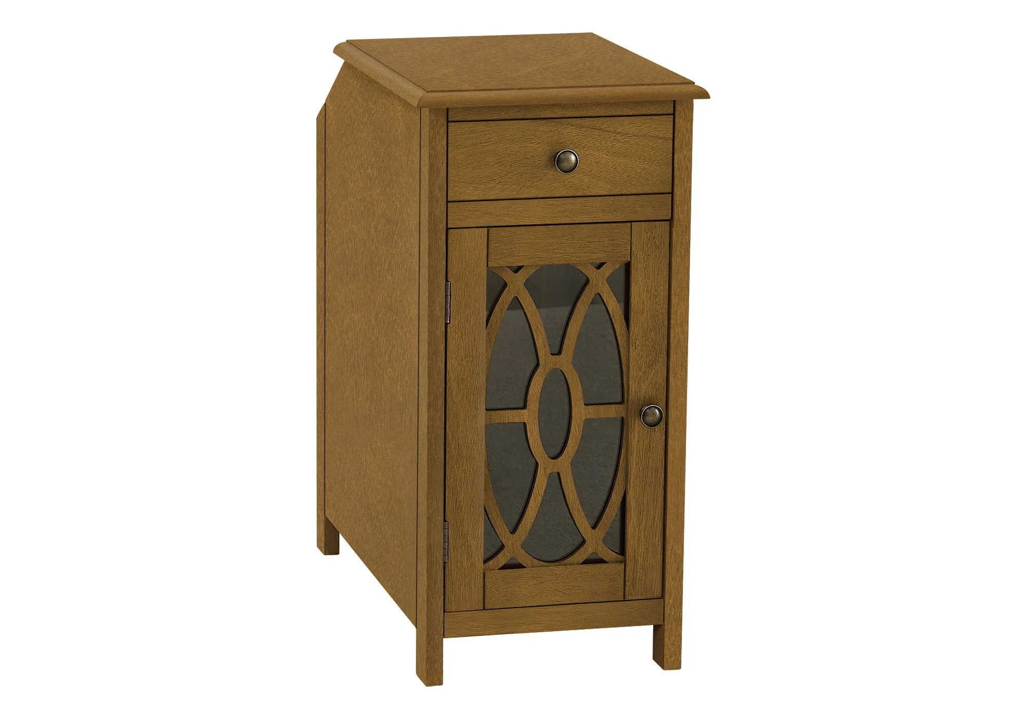 Accent Side Table with Storage Drawer - Taupe - Image 4