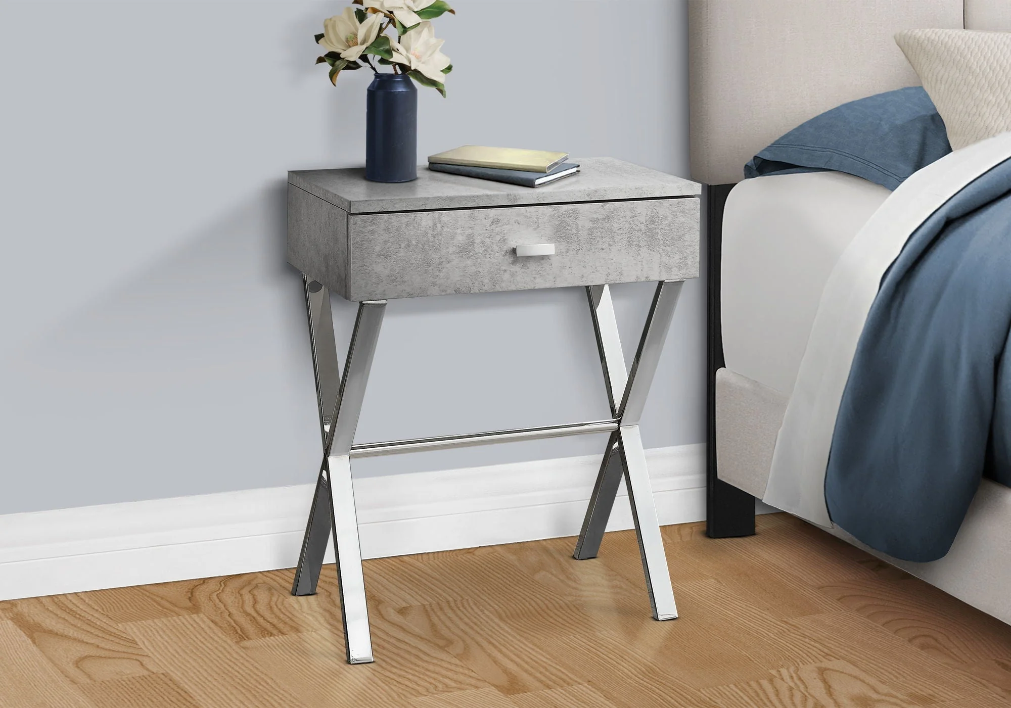 Accent Side X Table with Storage Drawer - Image 13