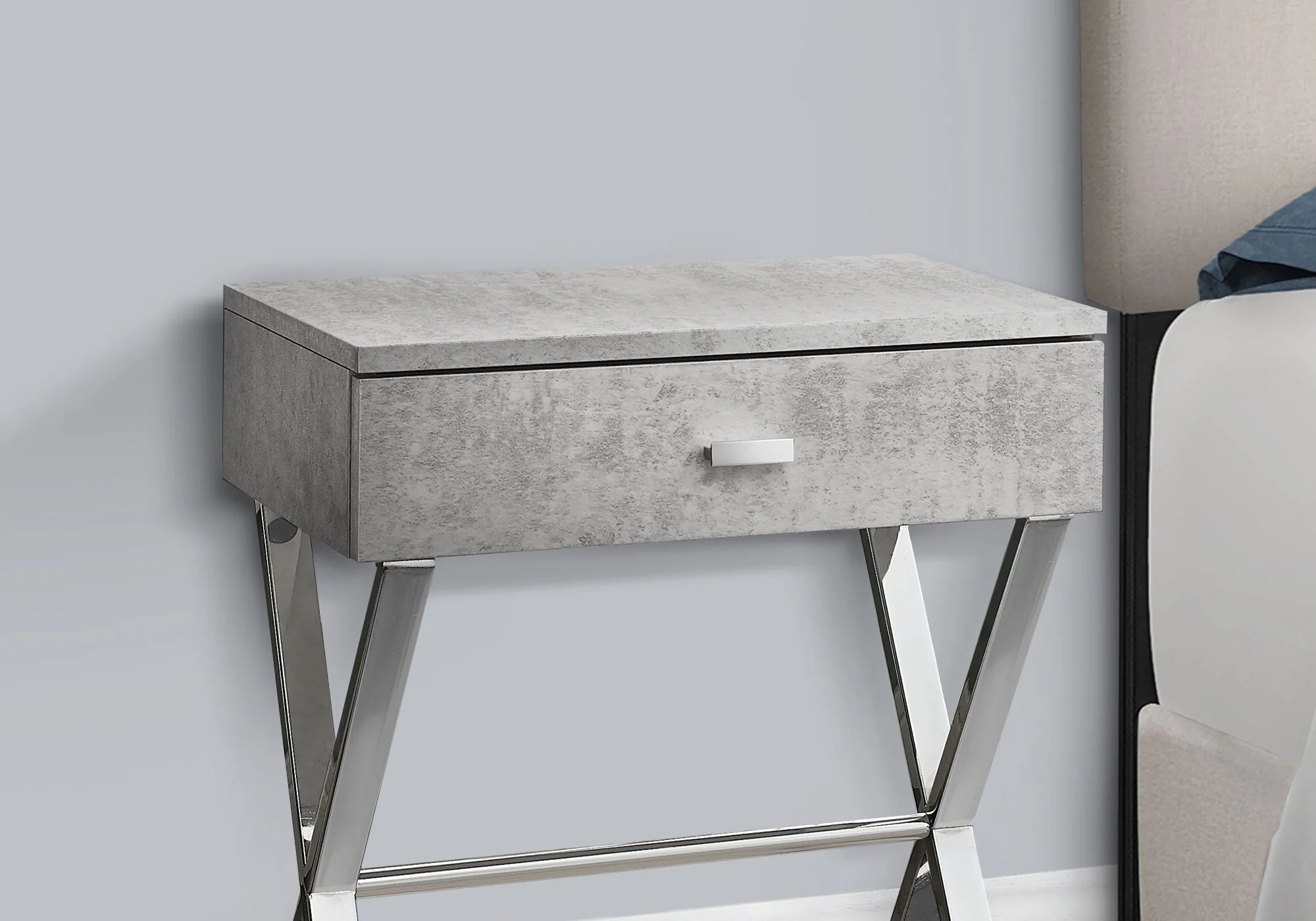 Accent Side X Table with Storage Drawer - Image 15