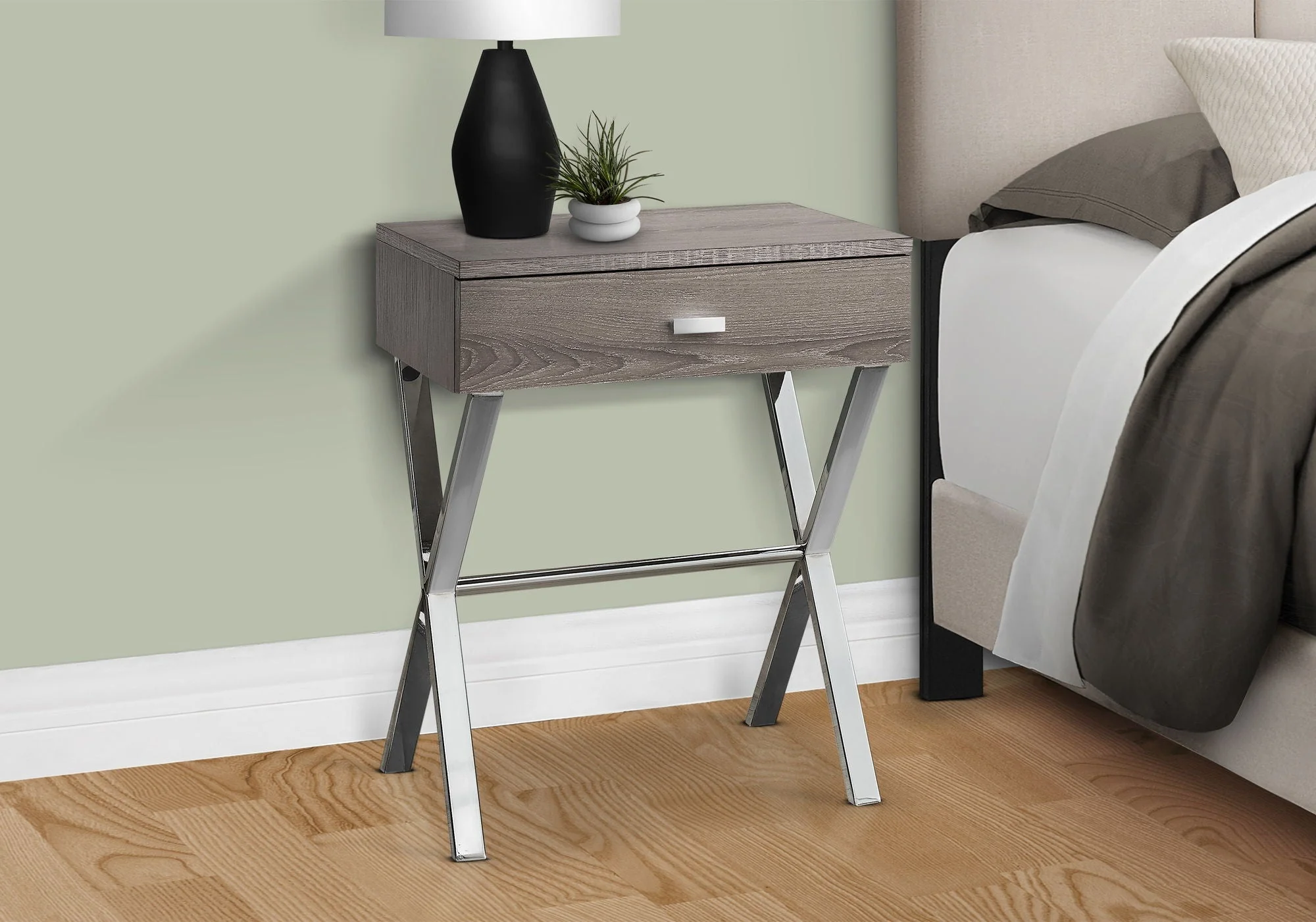 Accent Side X Table with Storage Drawer - Image 5