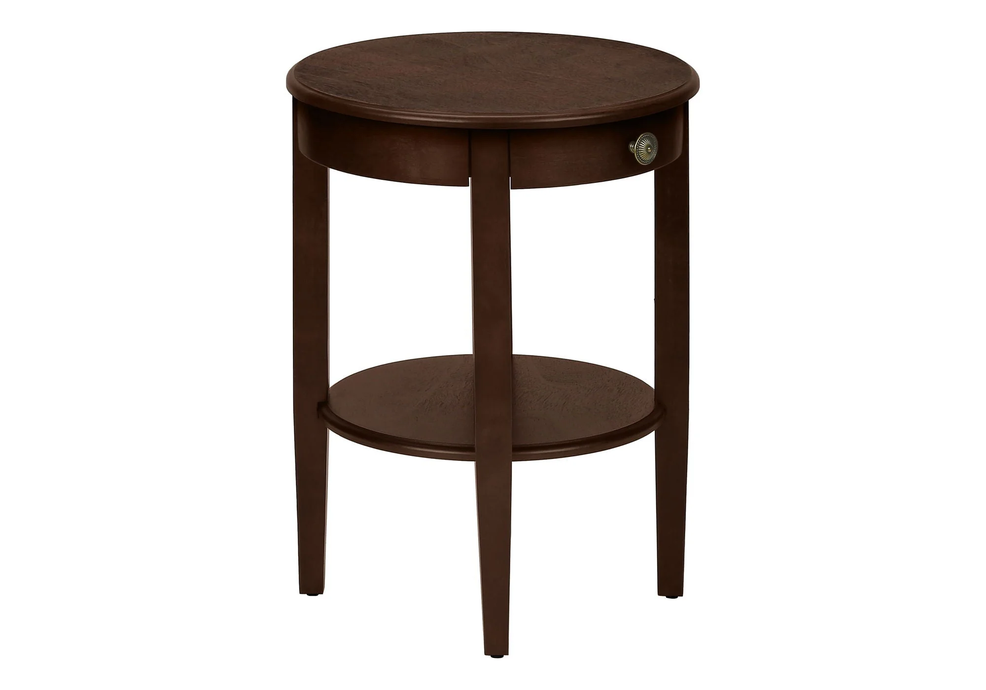 Accent Table, 2 Tier, Transitional - Espresso - Image 2